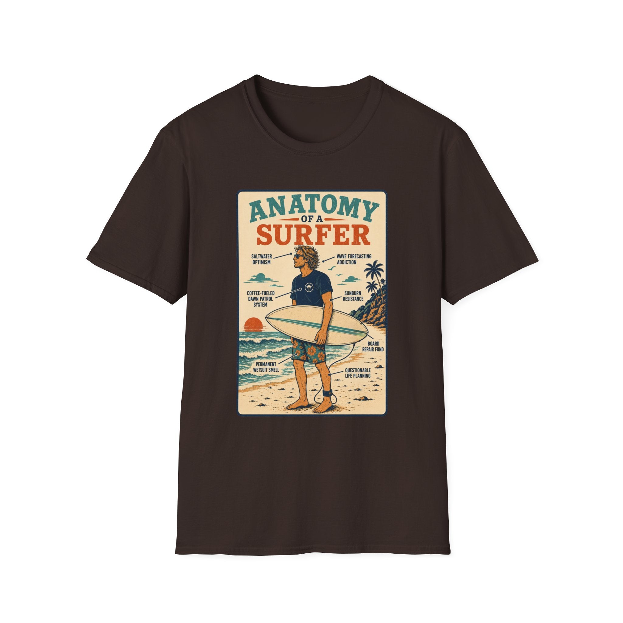 Anatomy of a Surfer T-Shirt