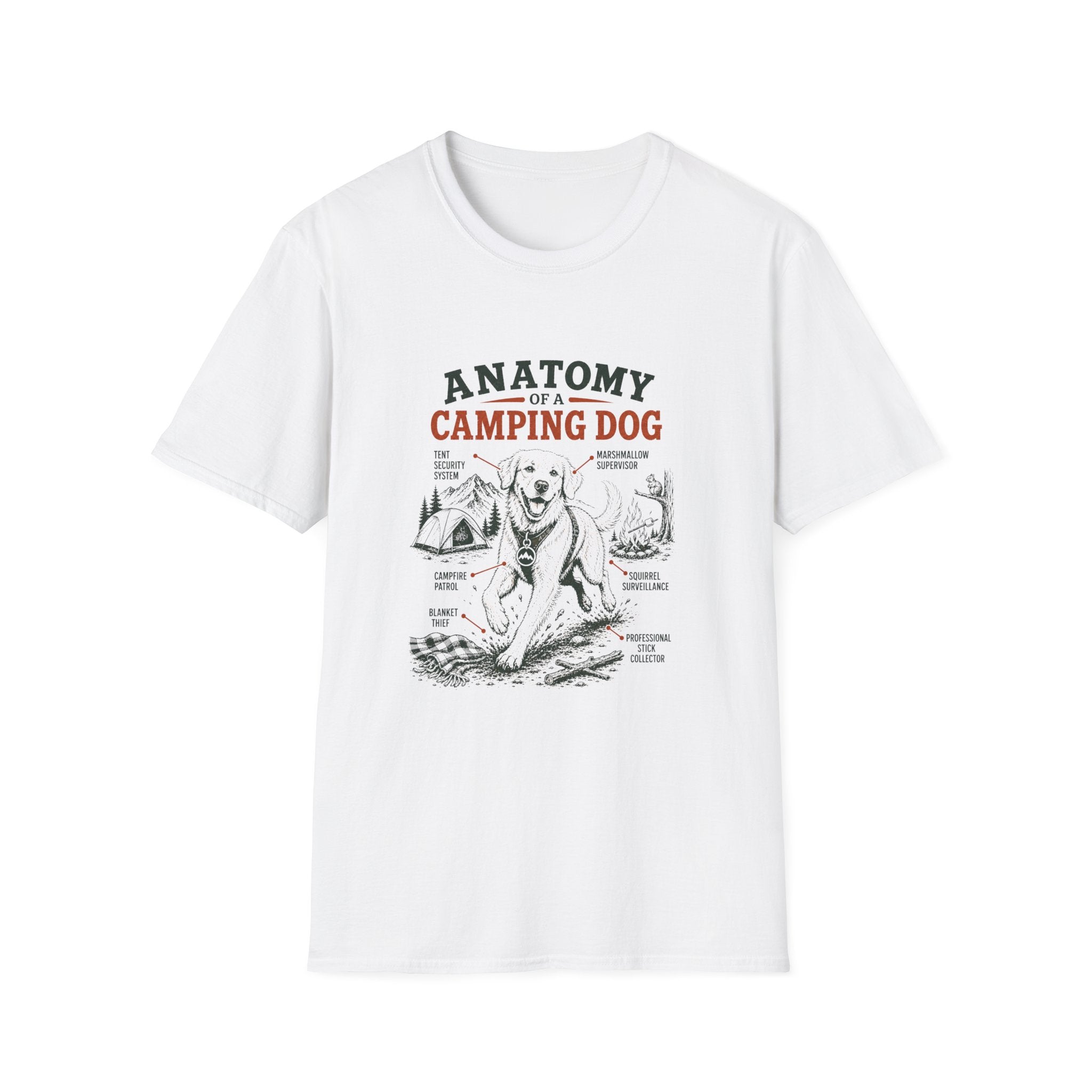 Anatomy of a camping dog T-Shirt