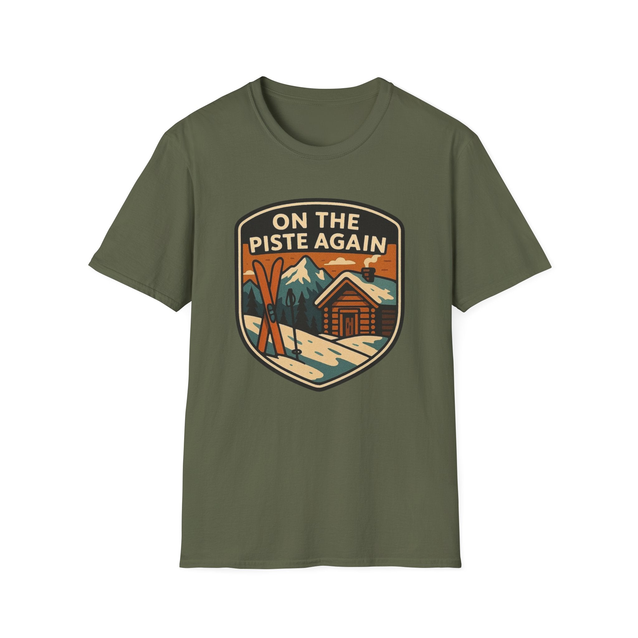 On The Piste Again Skis T-Shirt
