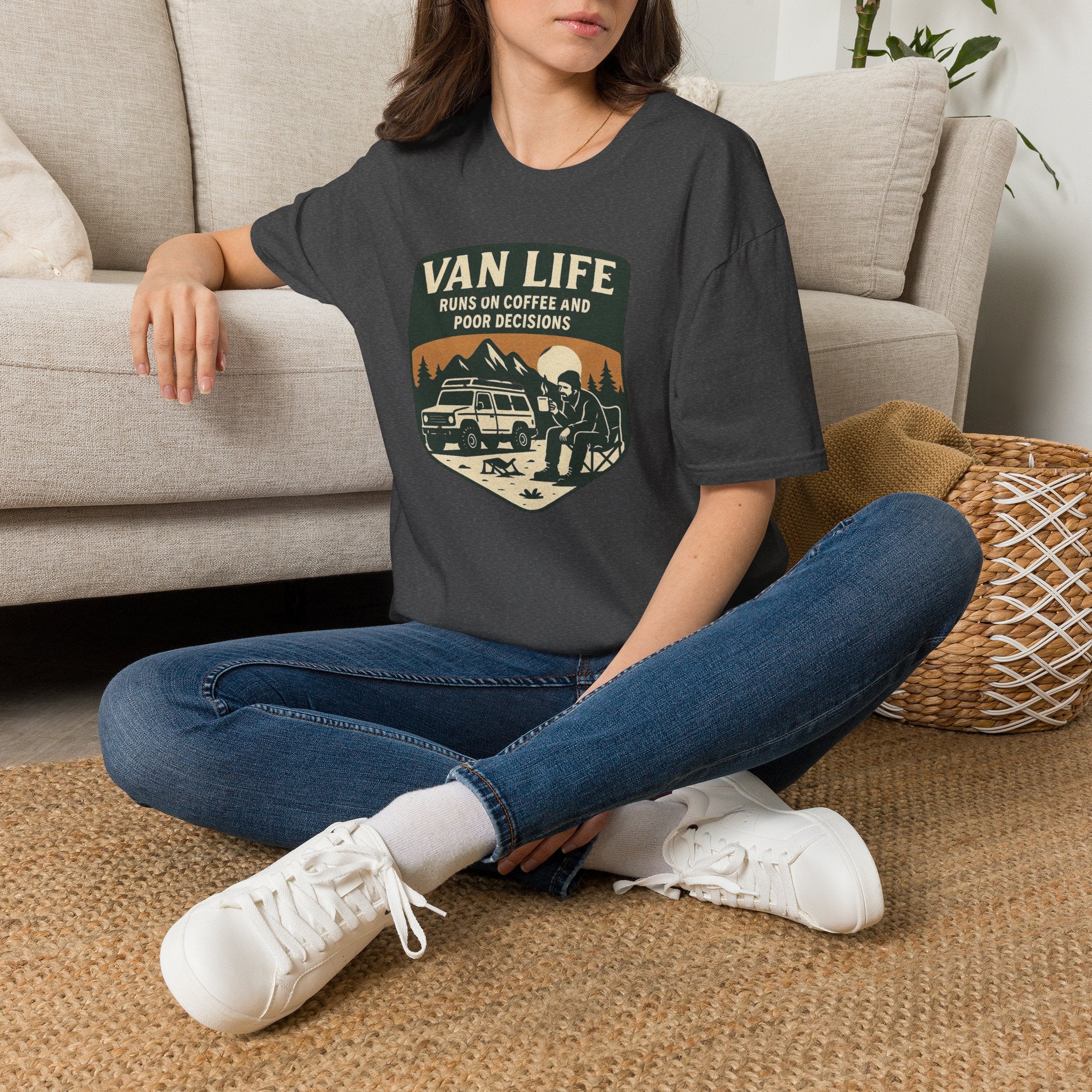 Van Life Runs on Coffee T-Shirt