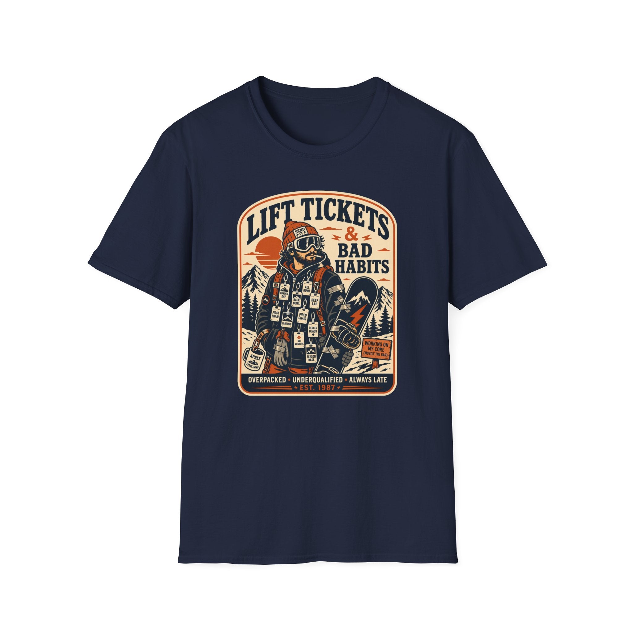 Lift tickets & bad habits T-Shirt