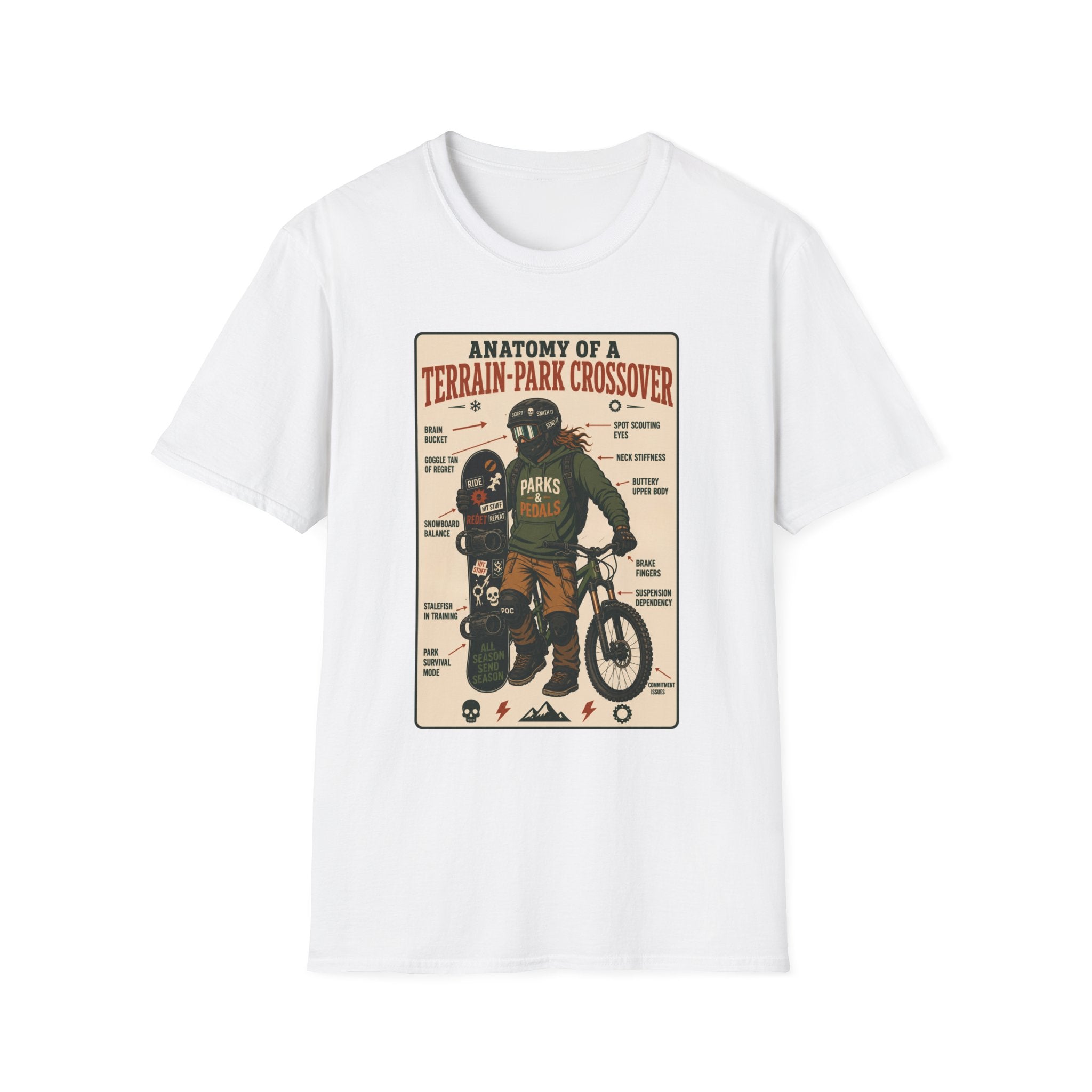 Anatomy of a Terrain Park Crossover 2 T-Shirt