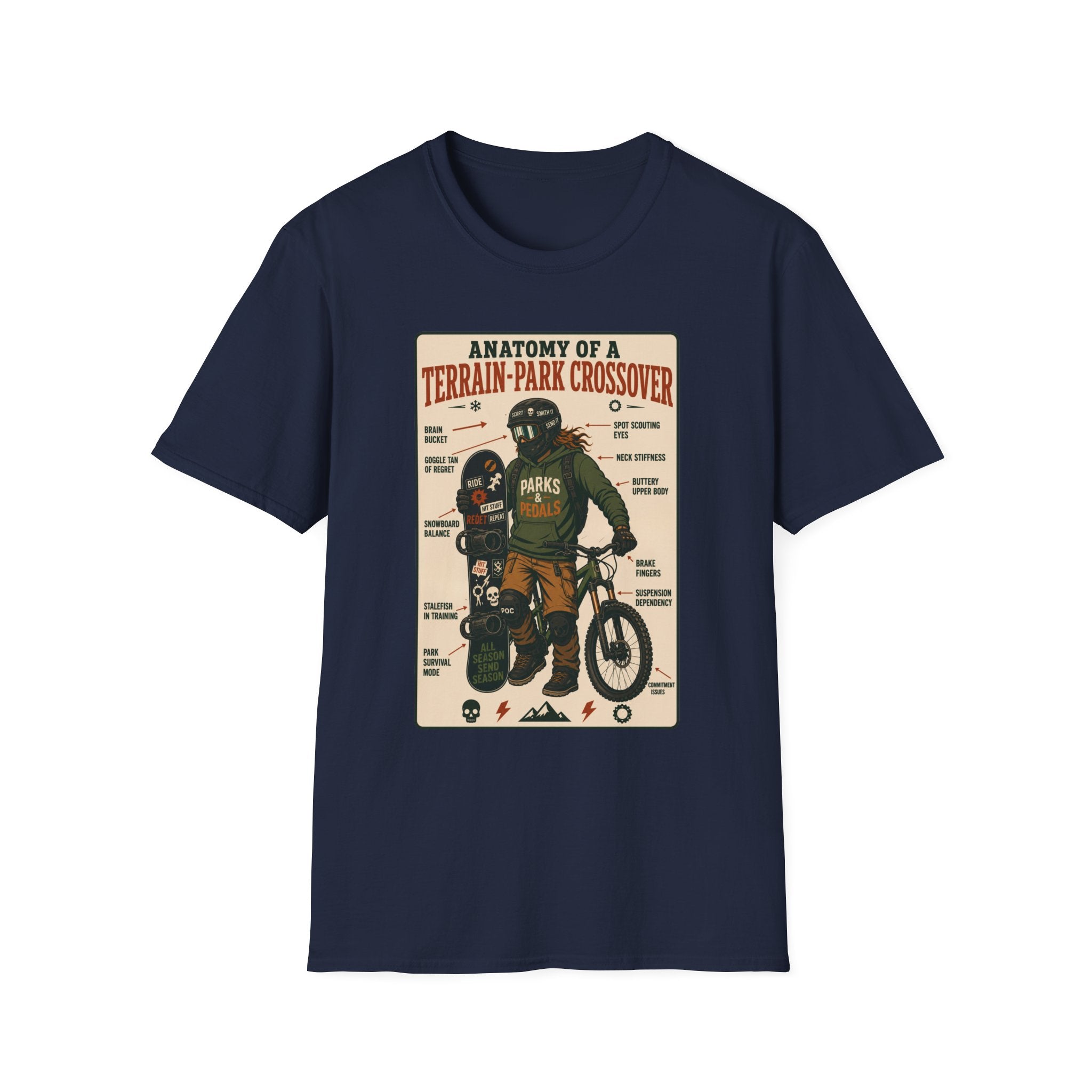 Anatomy of a Terrain Park Crossover 2 T-Shirt