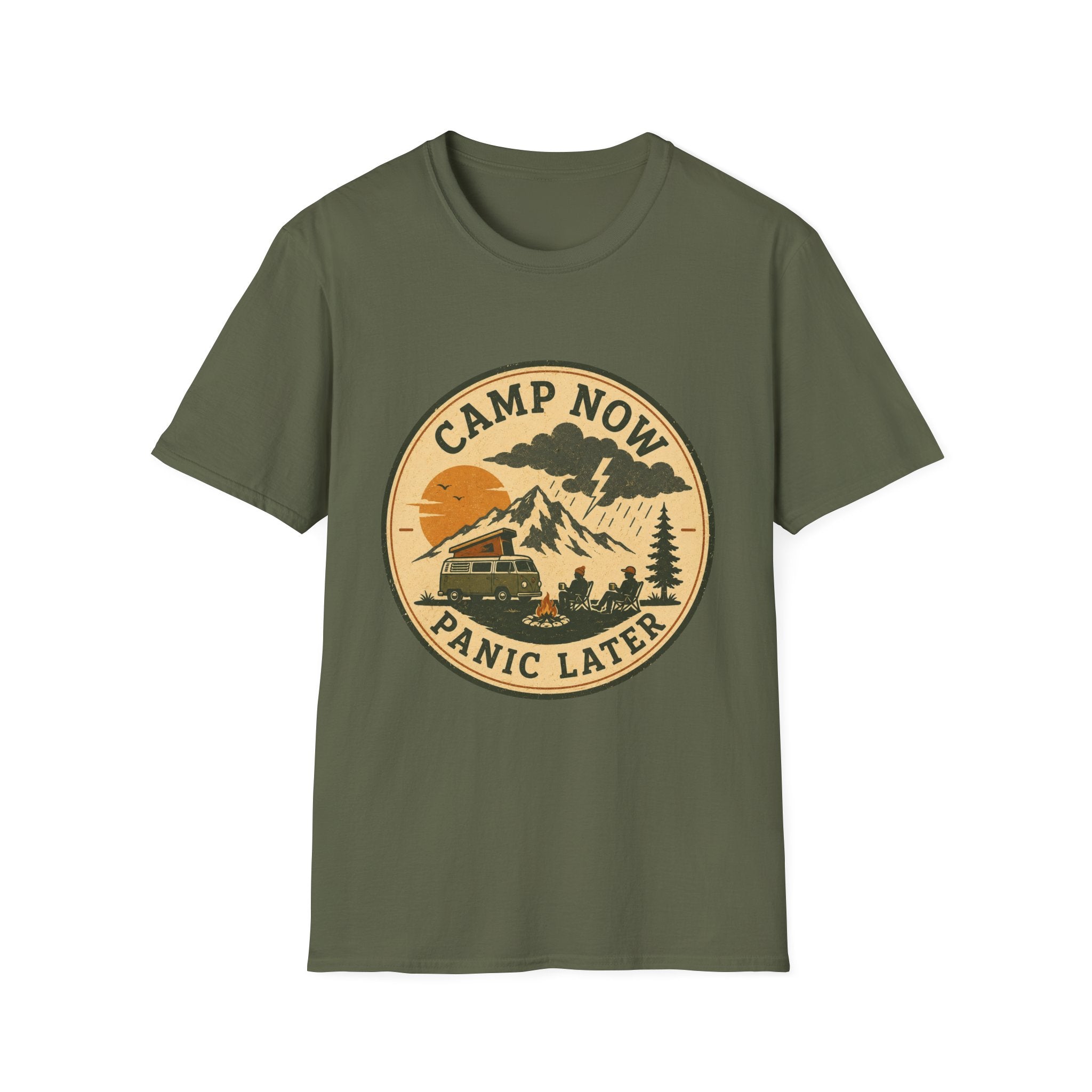 Camp Now Panic LaterT-Shirt