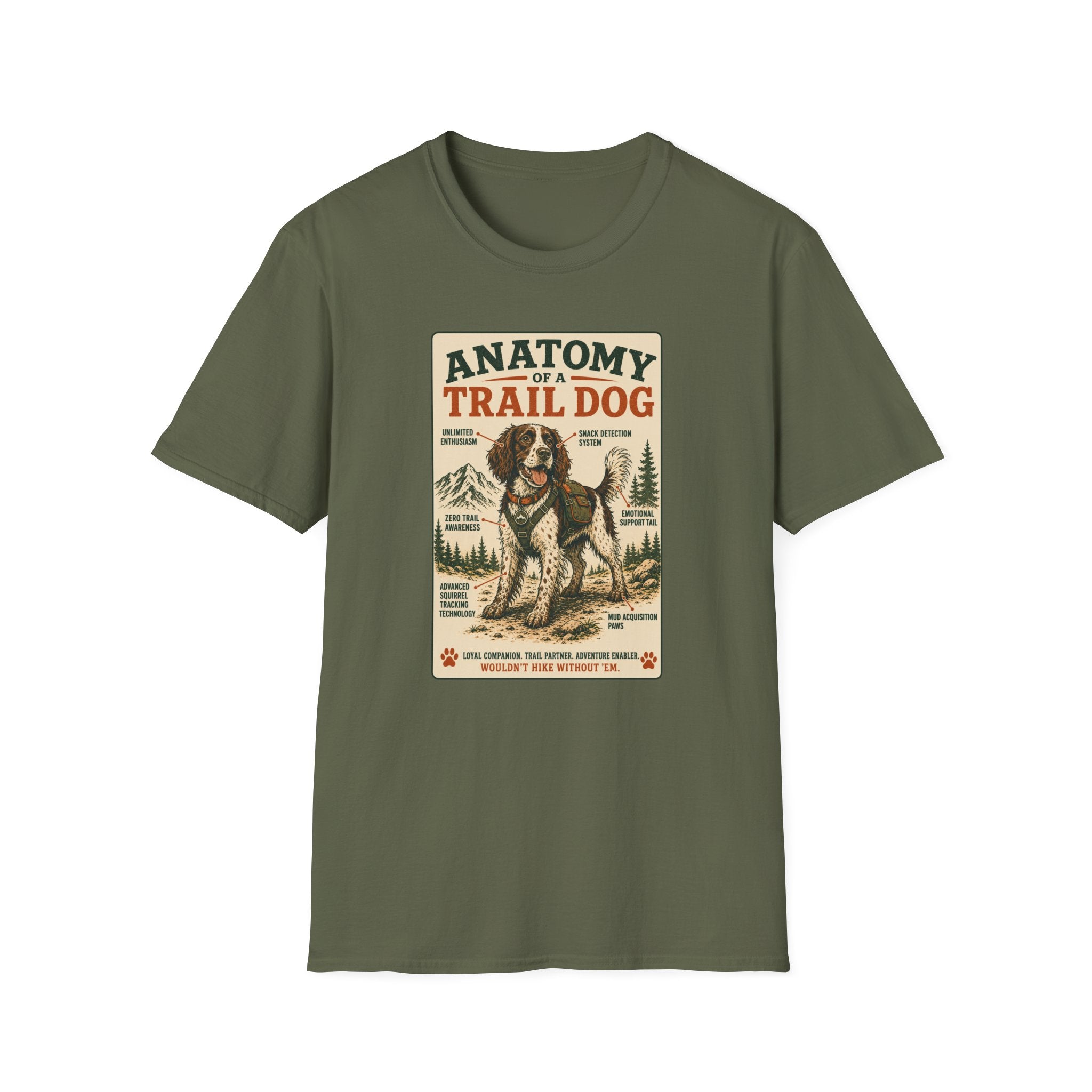 Anatomy of a Trail Dog Springer Spaniel T-Shirt