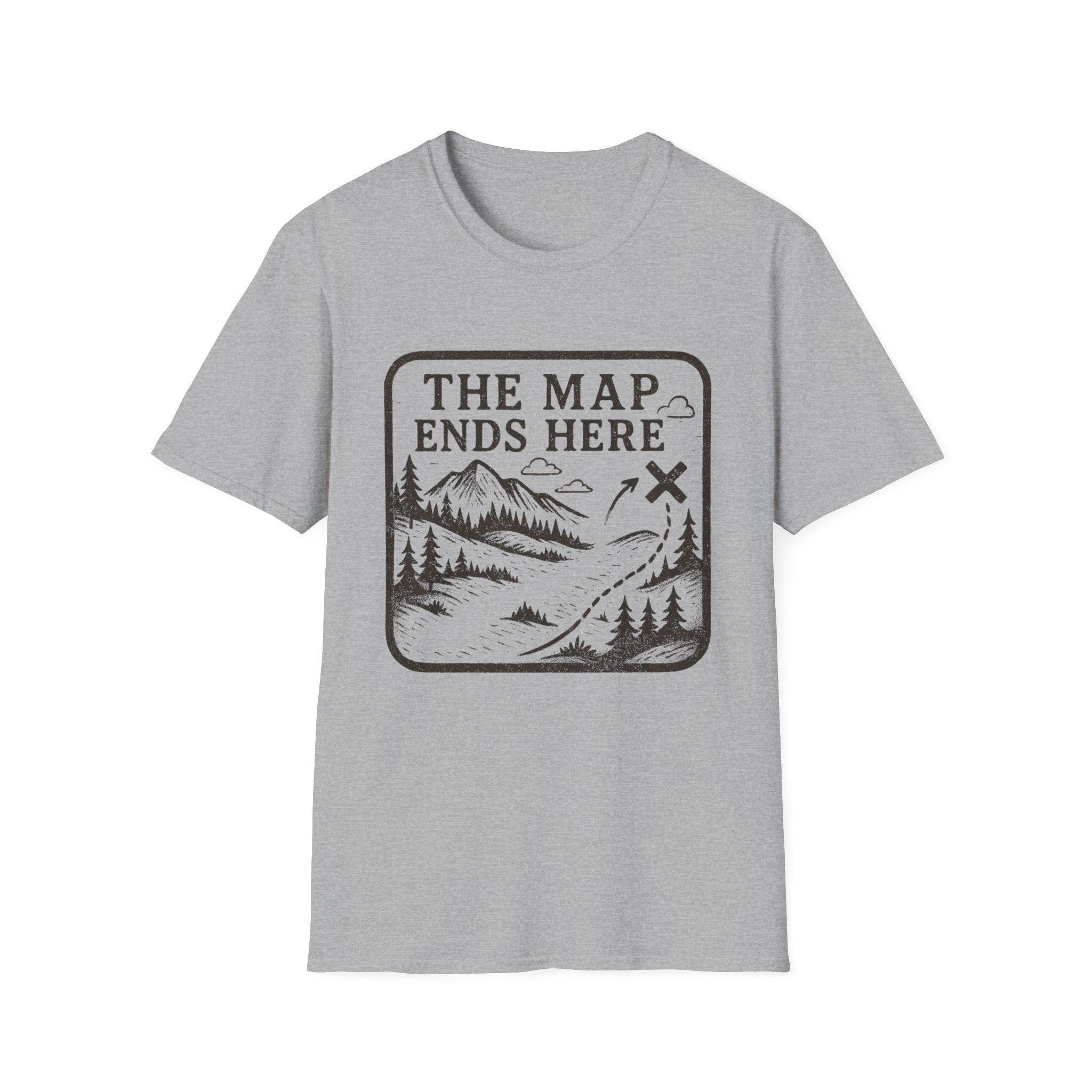 The map ends here T-Shirt