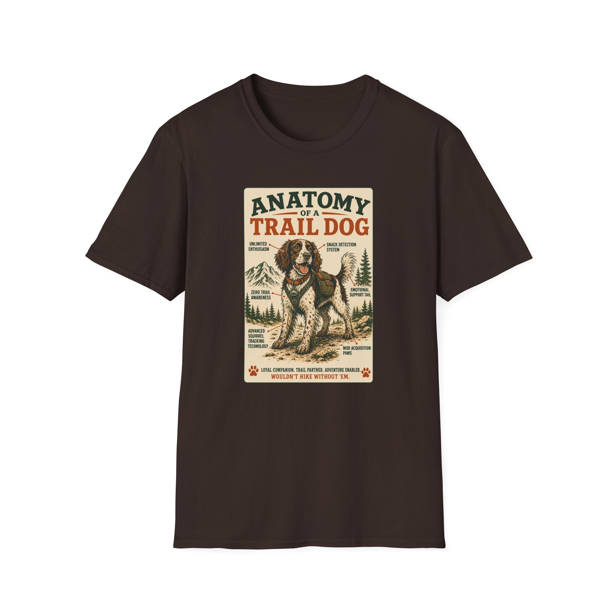 Anatomy of a Trail Dog Springer Spaniel T-Shirt