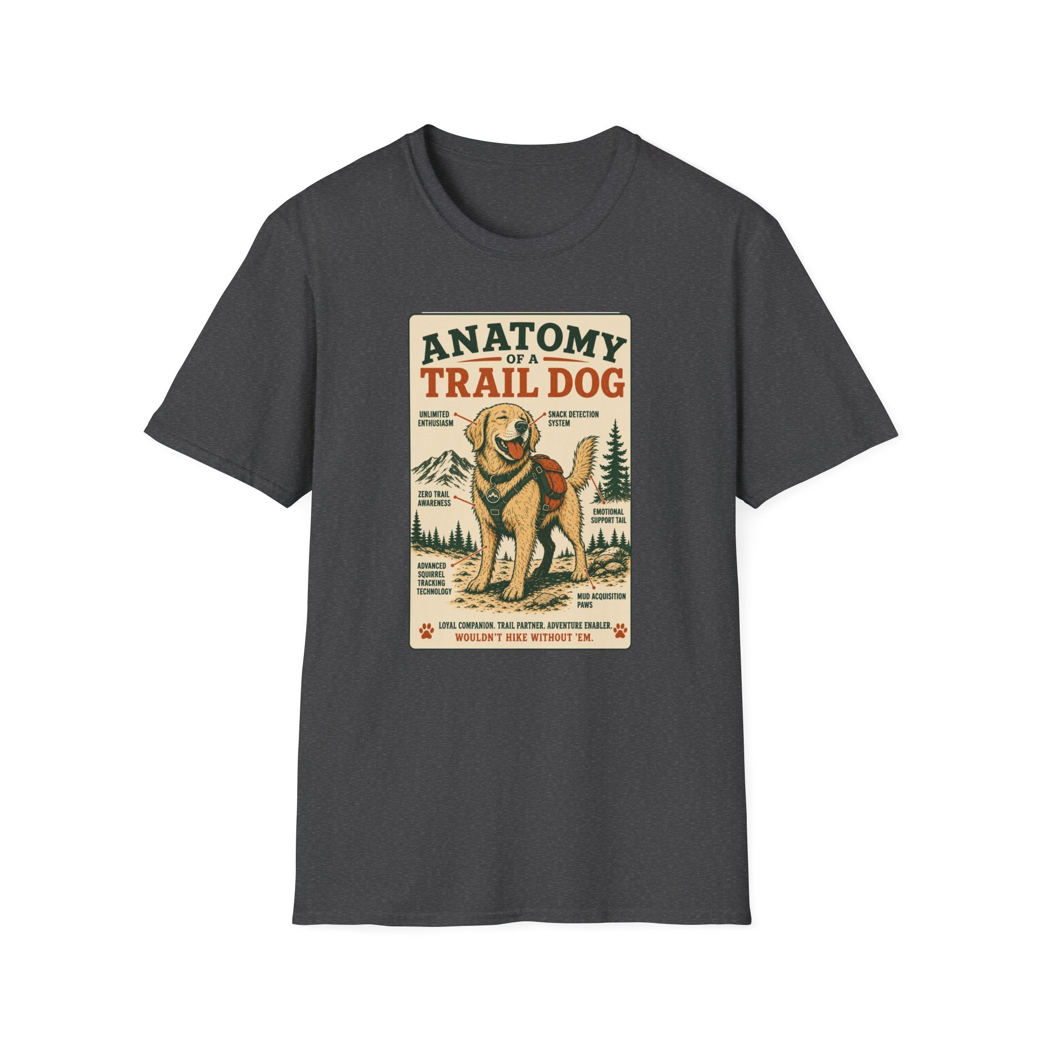 Anatomy of a Trail Dog Labrador T-Shirt