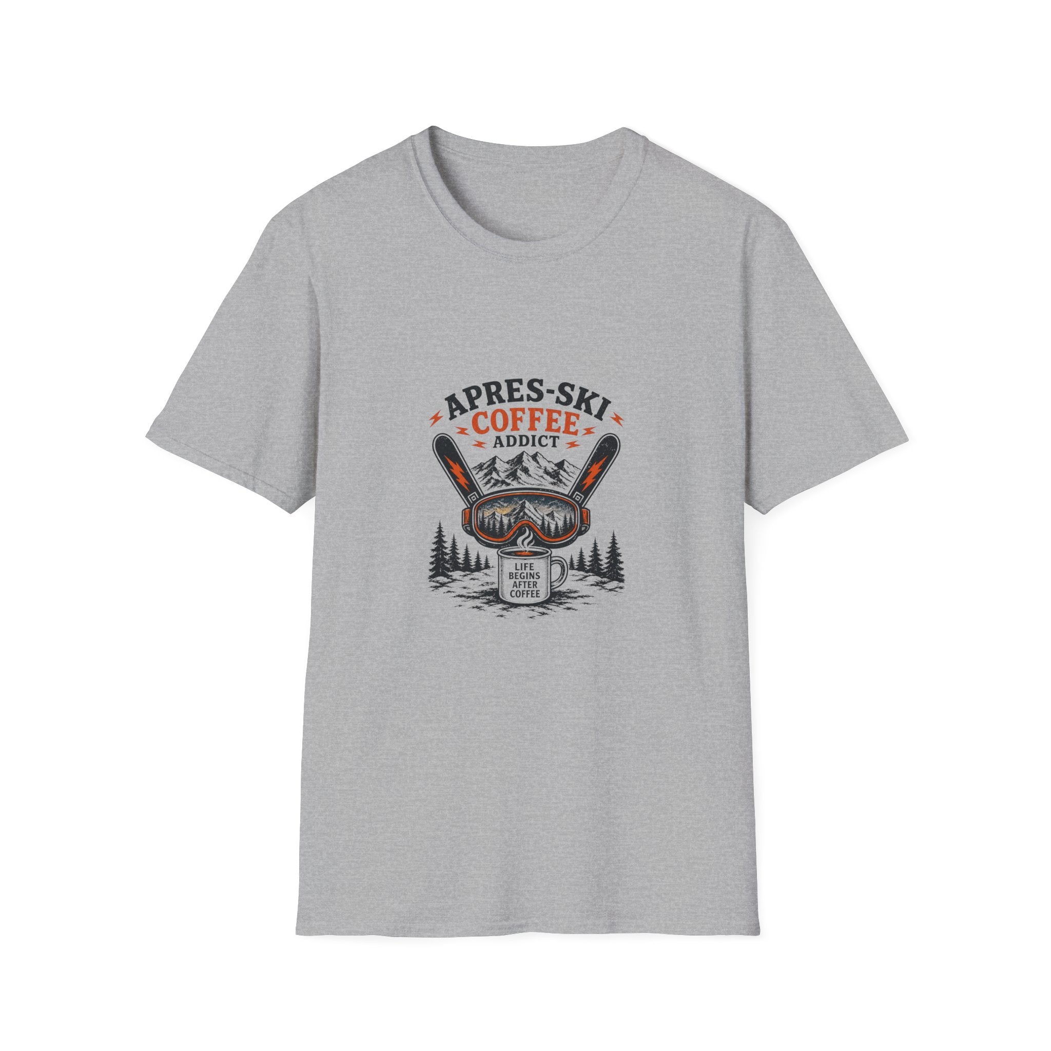 Apres Ski Coffee Addict Goggles T-Shirt