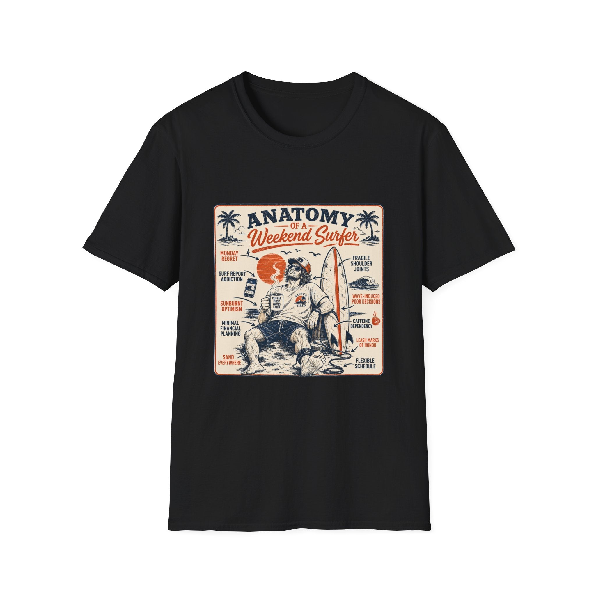 Anatomy of a Weekend Surfer T-Shirt