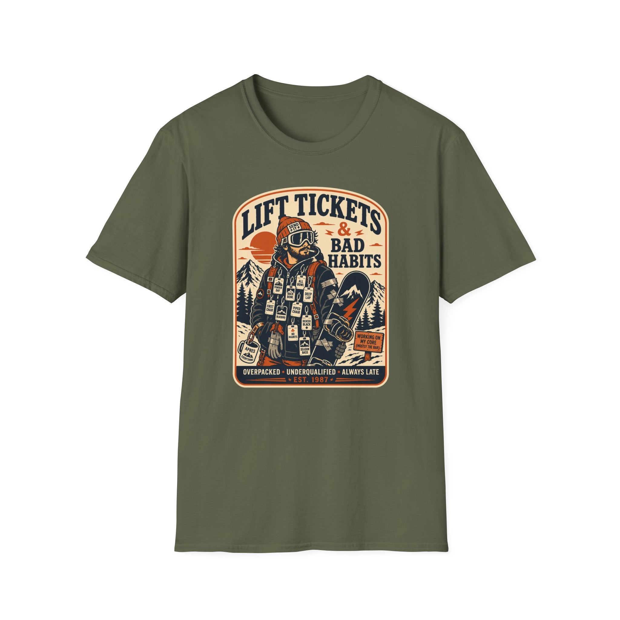 Lift tickets & bad habits T-Shirt