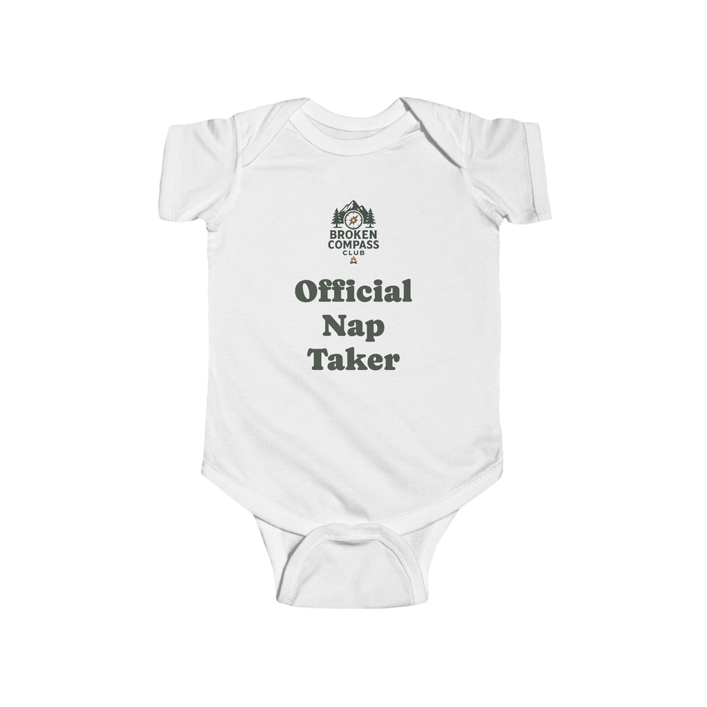 Official Nap Taker Baby Bodysuit | Family Adventure Tee
