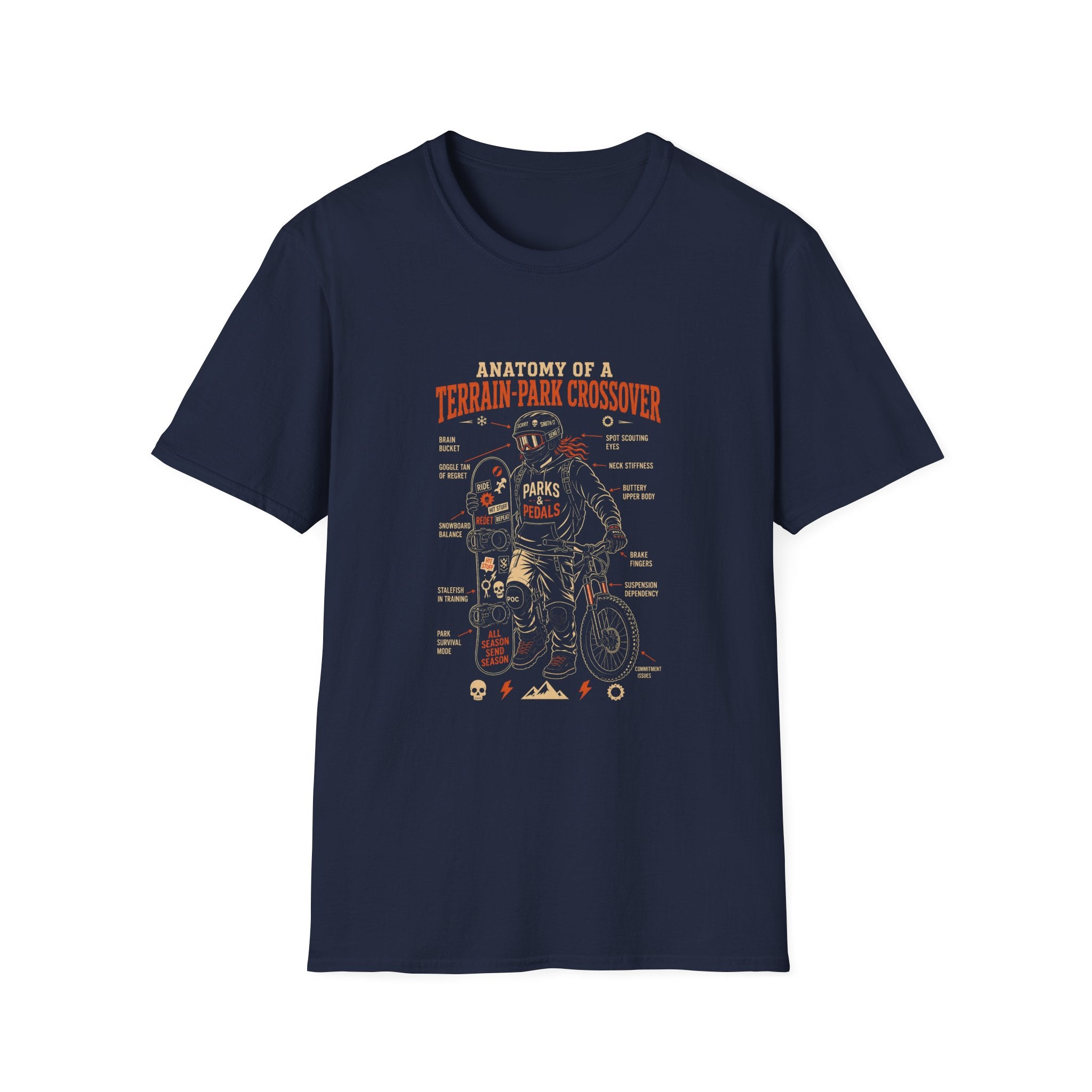 Anatomy of a Terrain Park Crossover T-Shirt