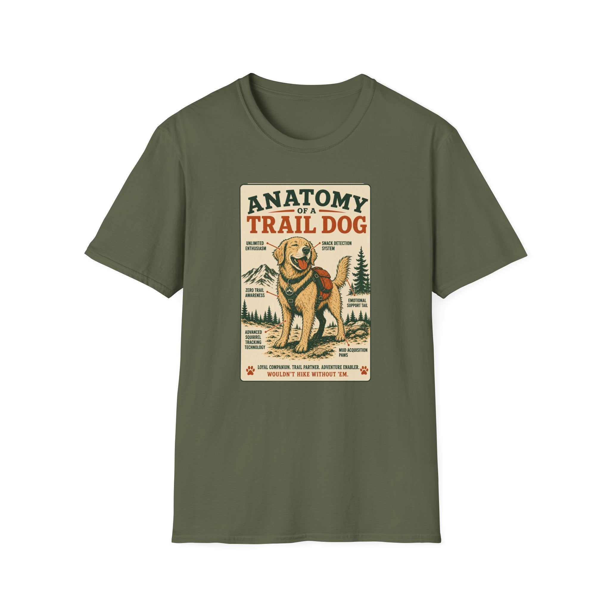 Anatomy of a Trail Dog Labrador T-Shirt
