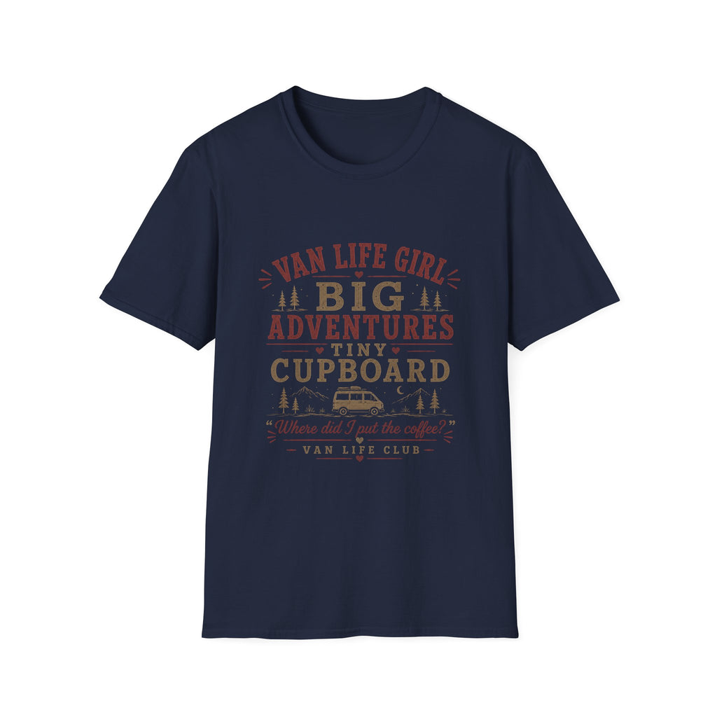 Van life girl, big adventures funny T-Shirt