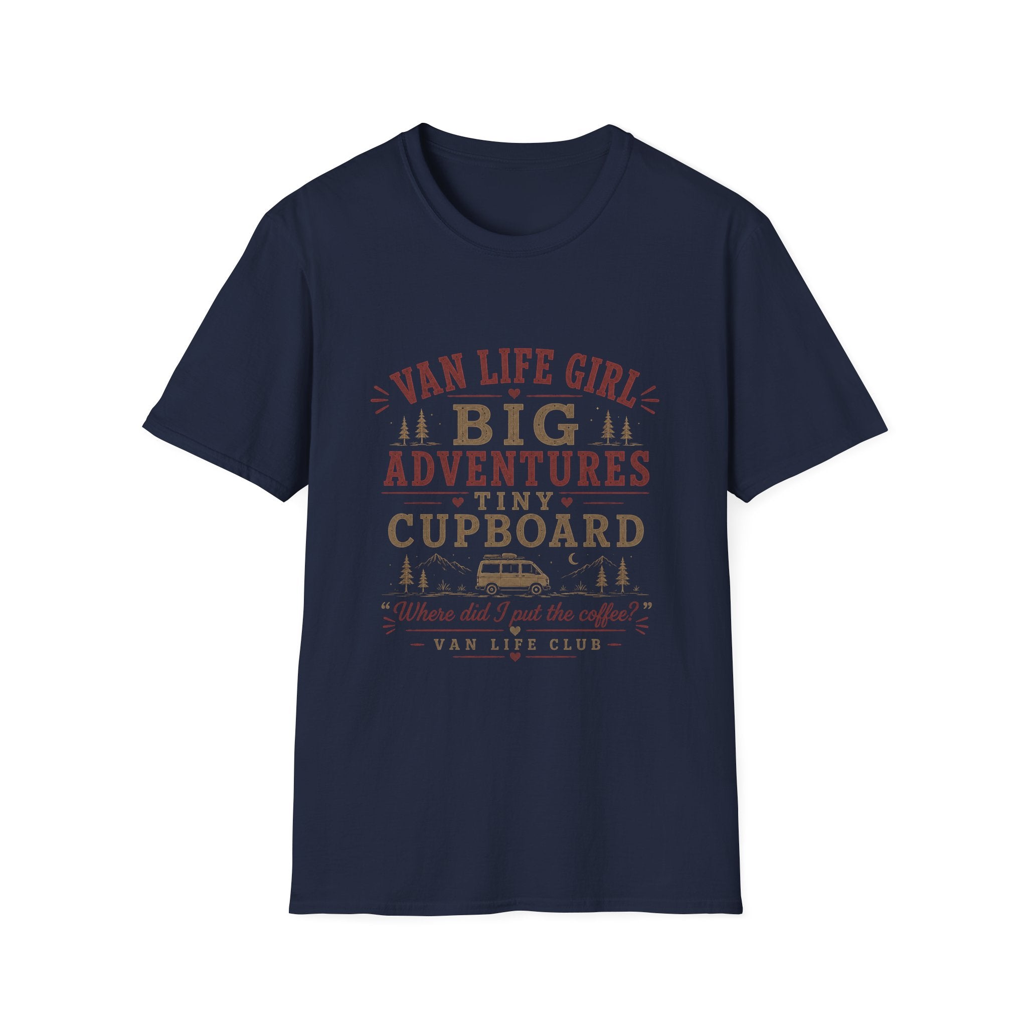 Van life girl, big adventures funny T-Shirt