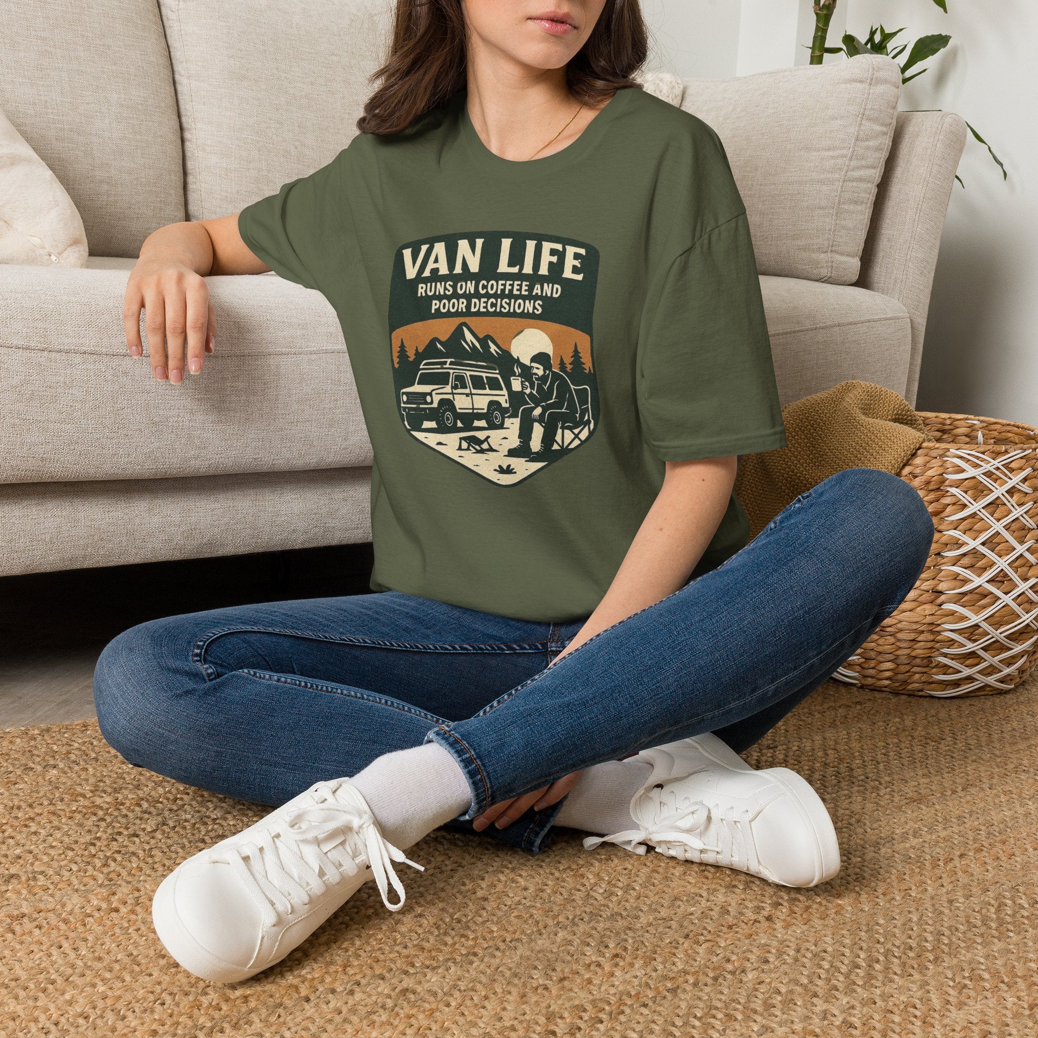 Van Life Runs on Coffee T-Shirt