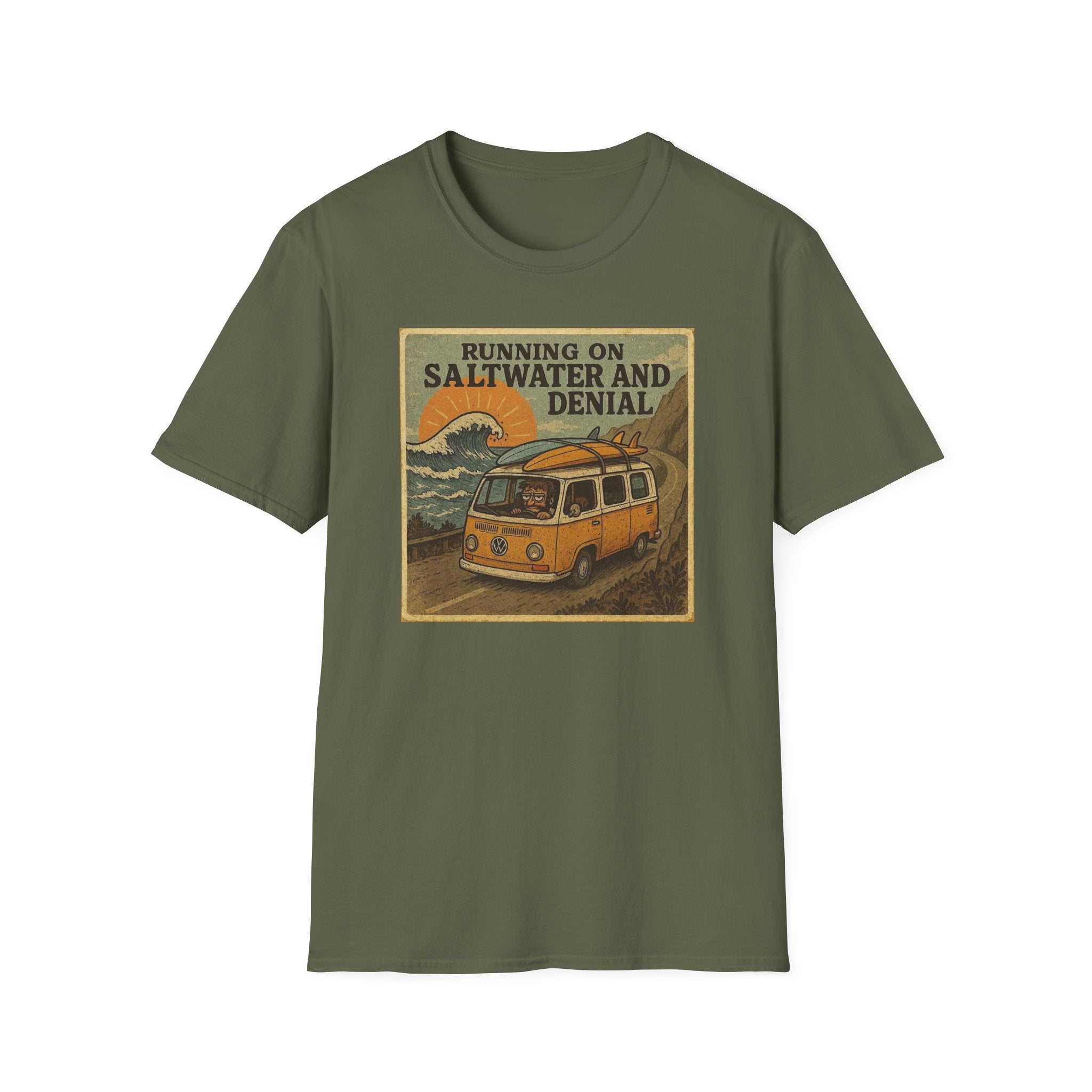 Running on Saltwater and Denial T-Shirt