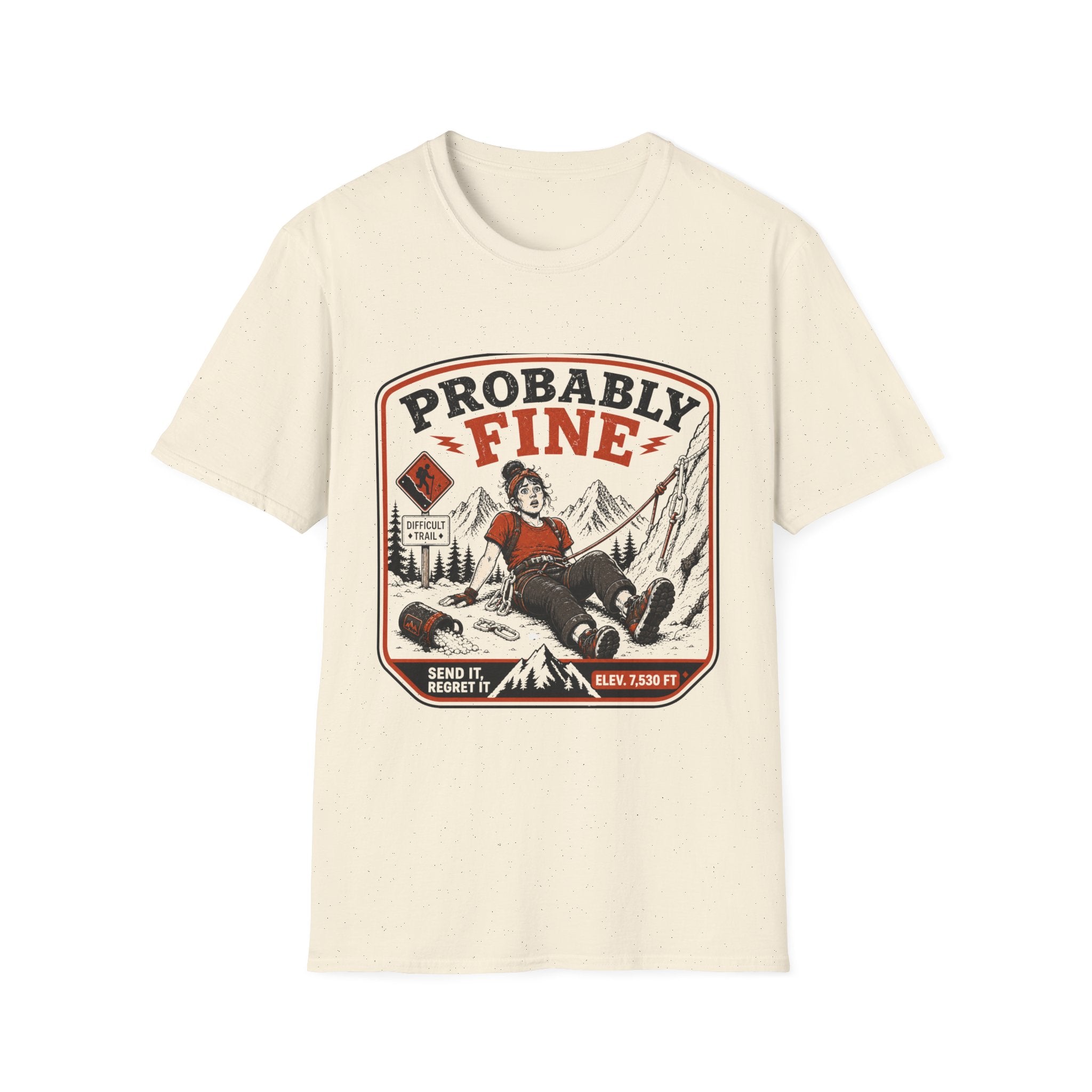 Probably Fine Female Climber T-Shirt