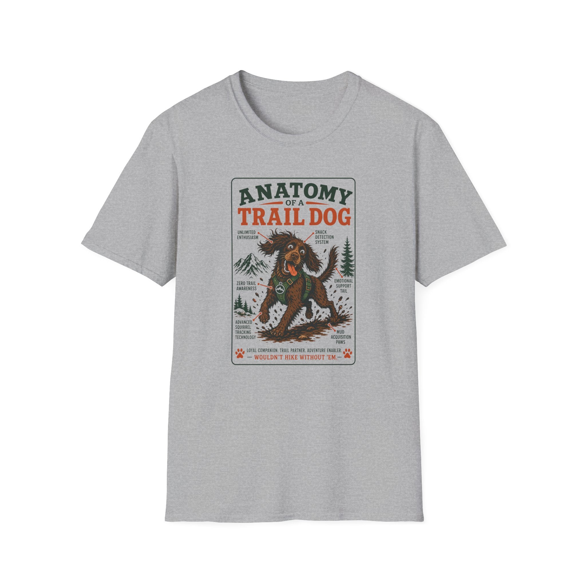 Anatomy of a Trail Dog Cocker T-Shirt
