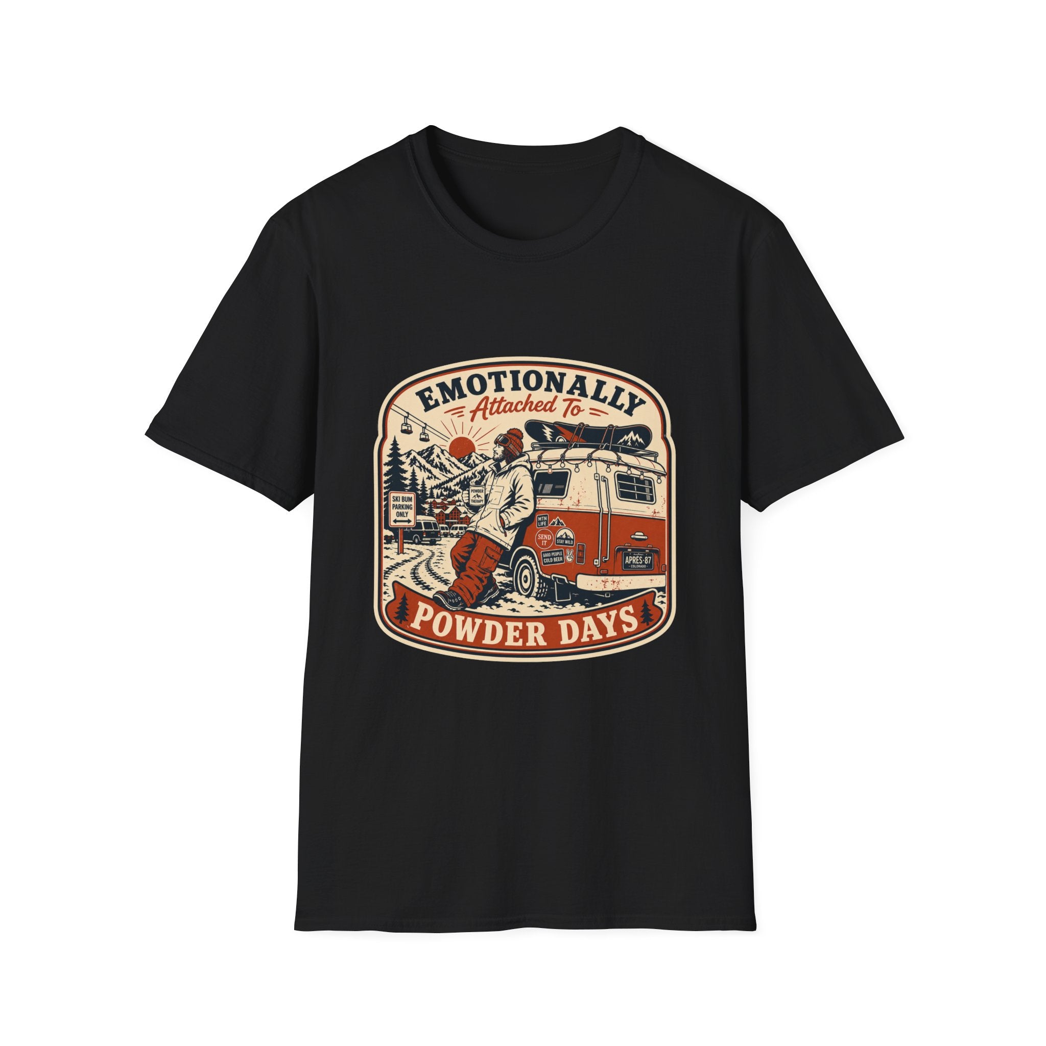 Emotionally attached to powder days T-Shirt