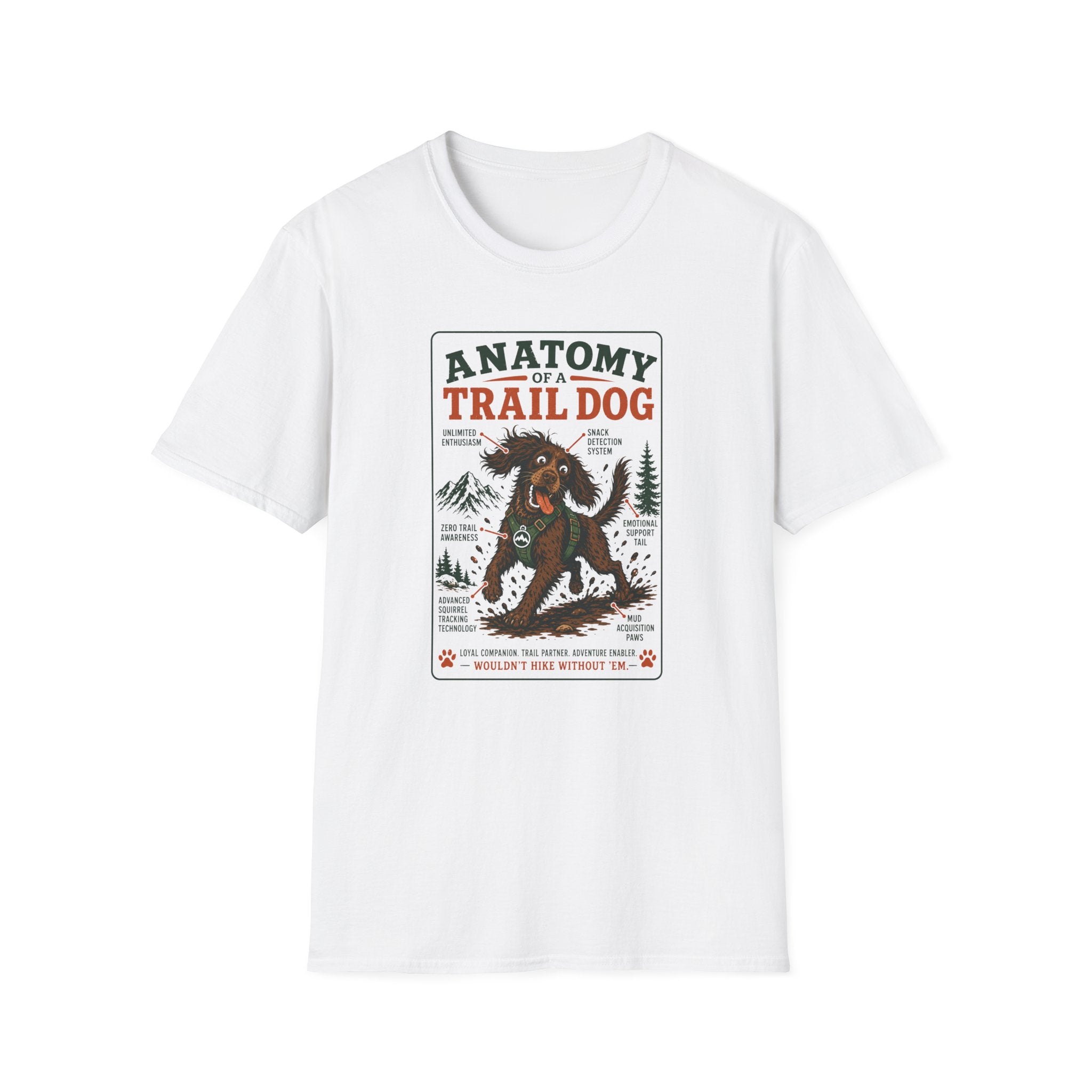 Anatomy of a Trail Dog Cocker T-Shirt