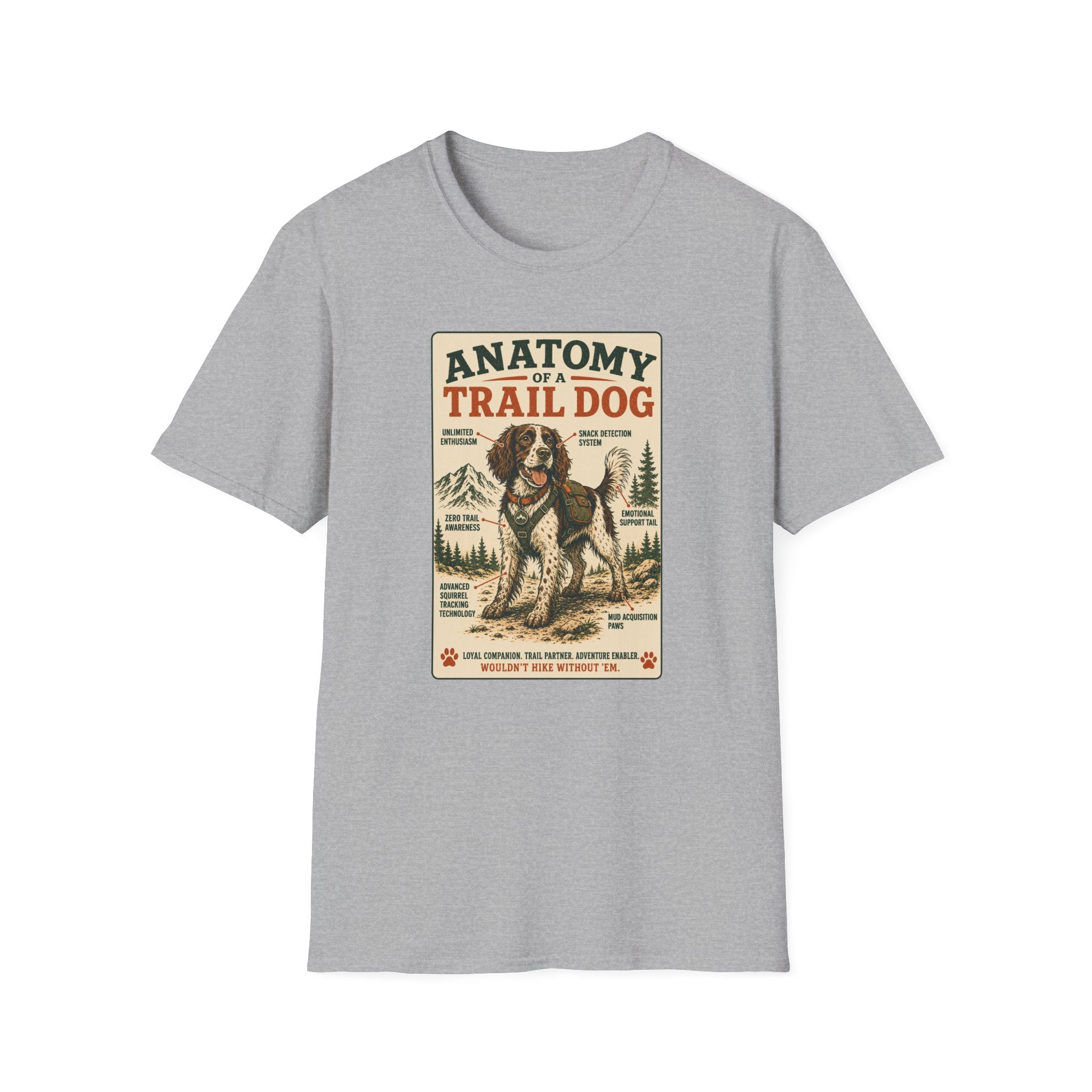 Anatomy of a Trail Dog Springer Spaniel T-Shirt