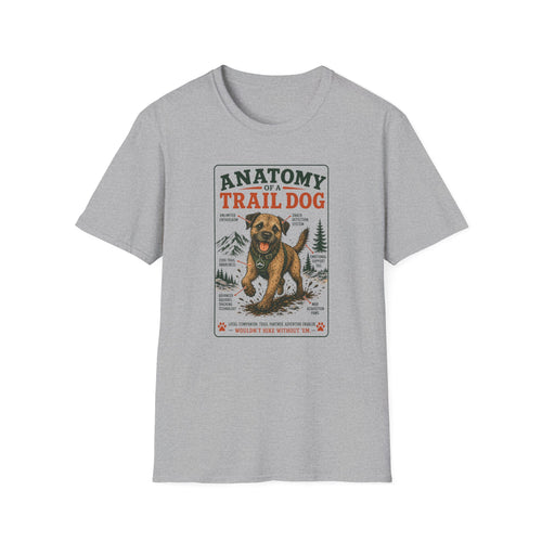 Anatomy of a Trail Dog Border Terrier T-Shirt