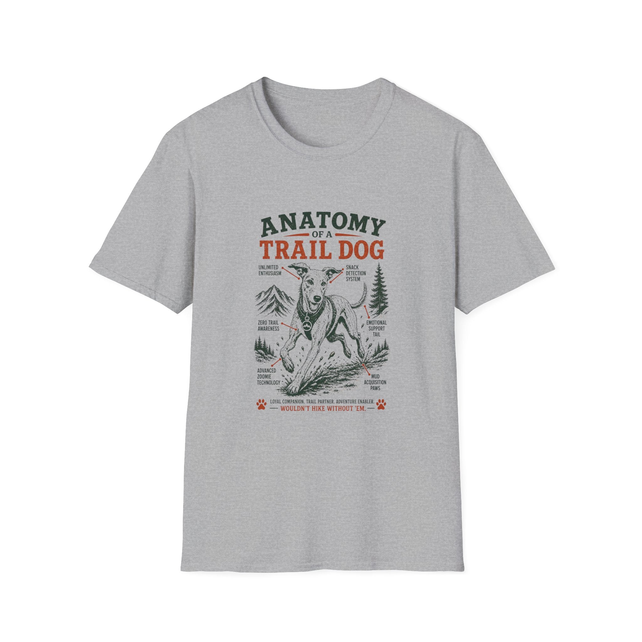 Anatomy of a trail dog 2.0 T-Shirt
