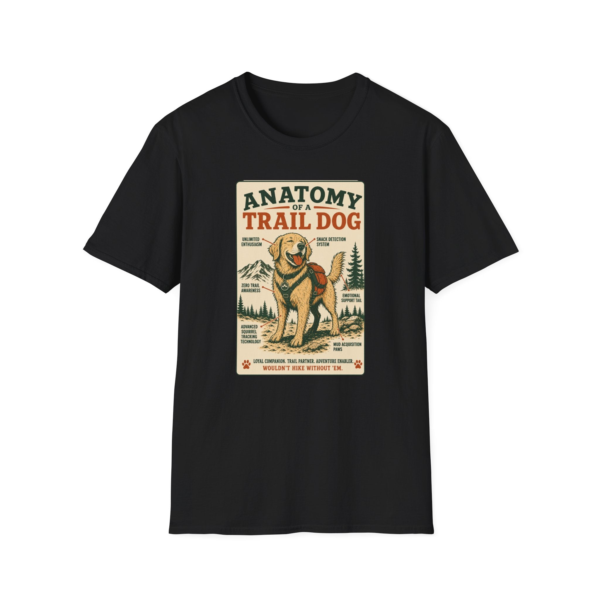 Anatomy of a Trail Dog Labrador T-Shirt
