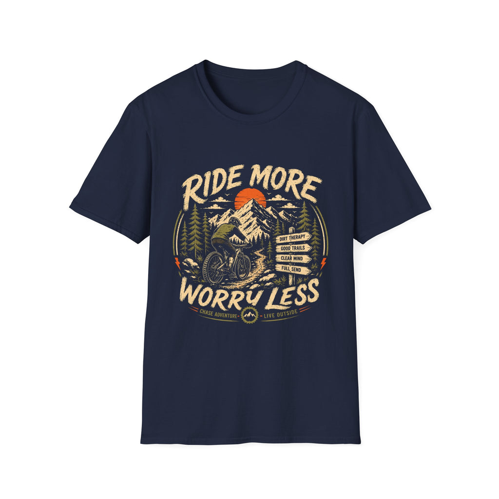 Ride More Worry Less MTB T-Shirt