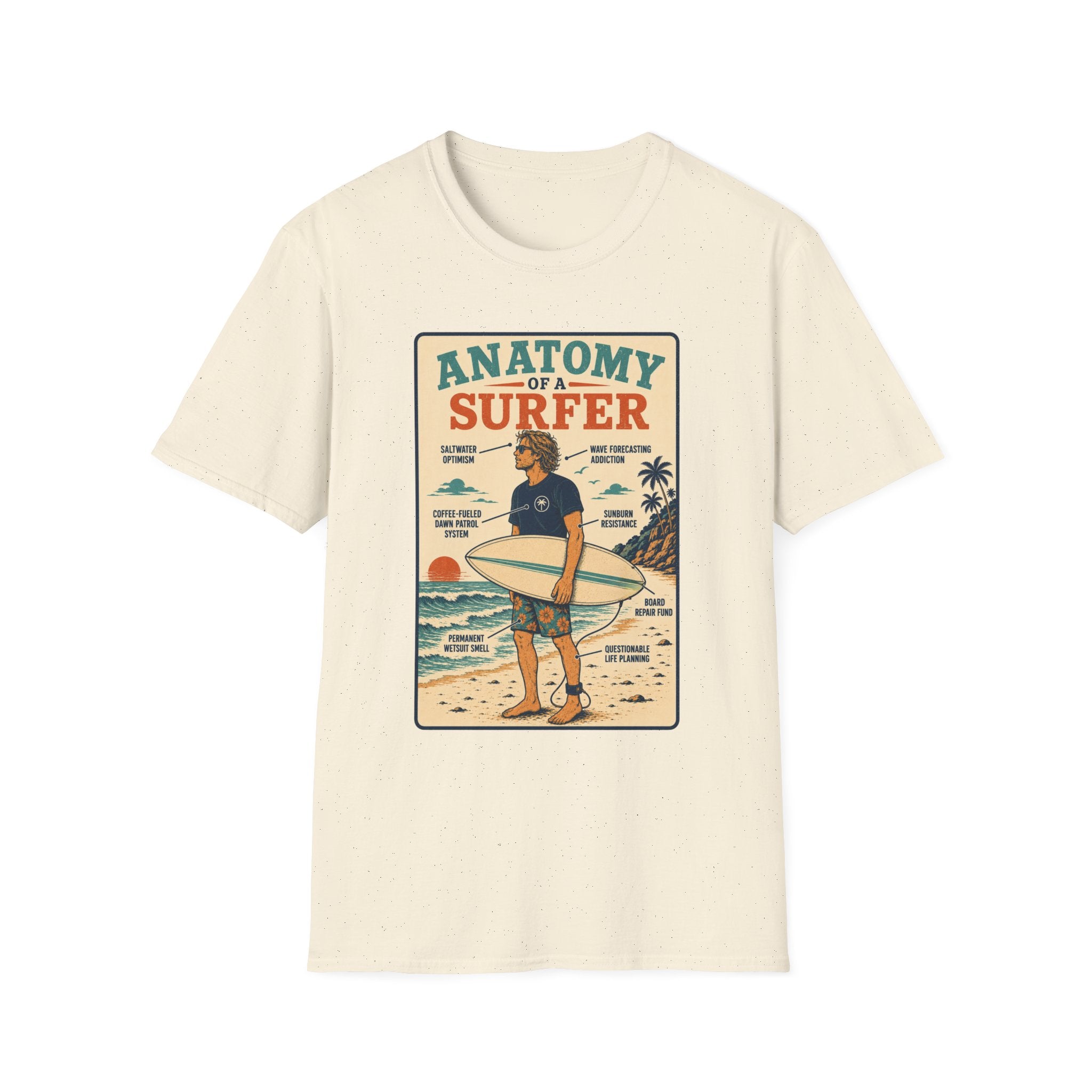 Anatomy of a Surfer T-Shirt
