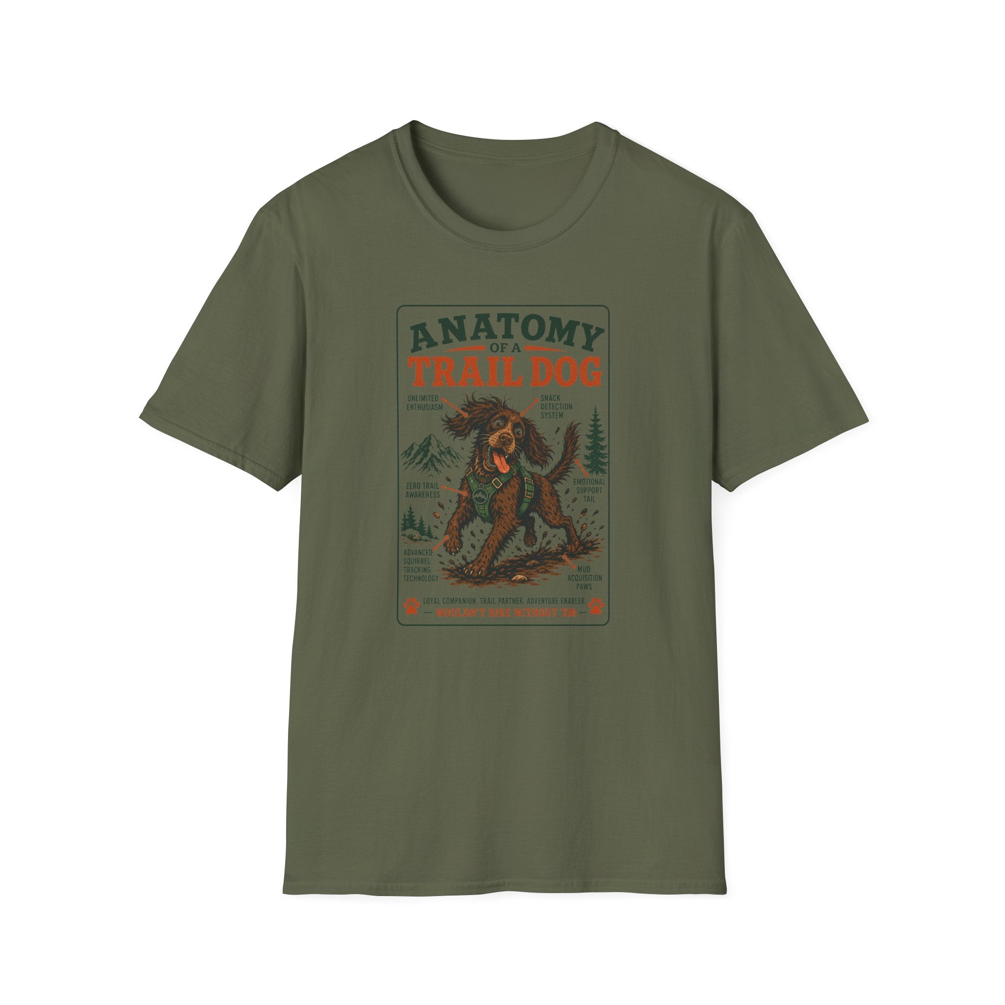 Anatomy of a Trail Dog Cocker T-Shirt