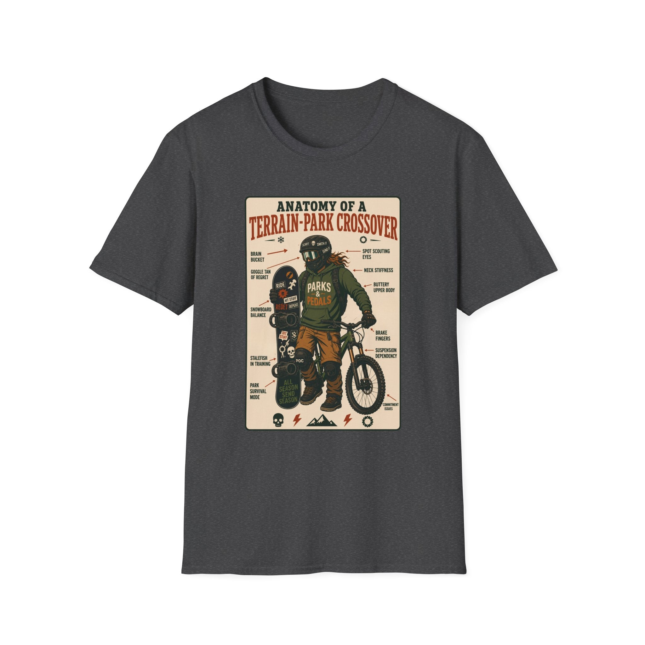 Anatomy of a Terrain Park Crossover 2 T-Shirt