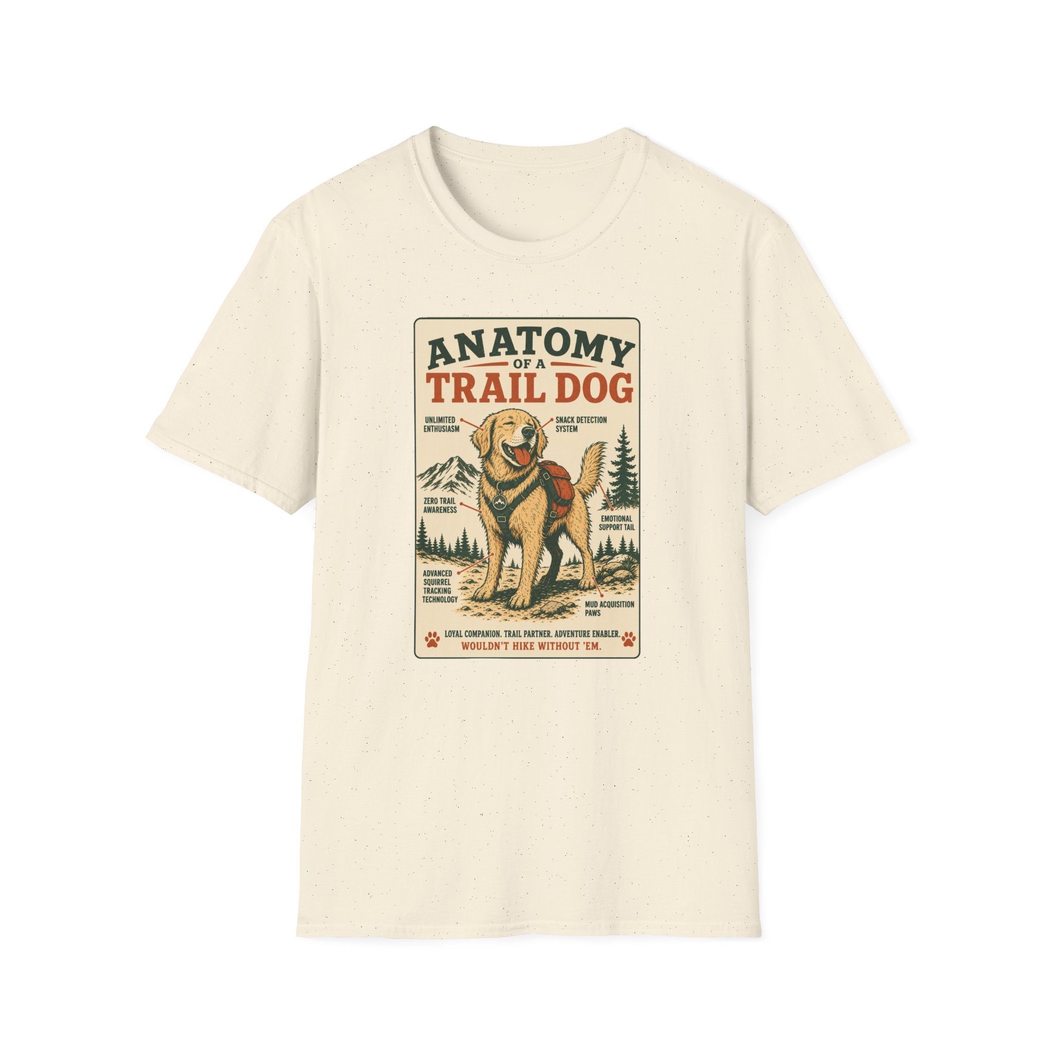 Anatomy of a Trail Dog Labrador T-Shirt