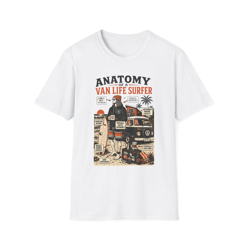 Anatomy of a Van Life Surfer T-Shirt