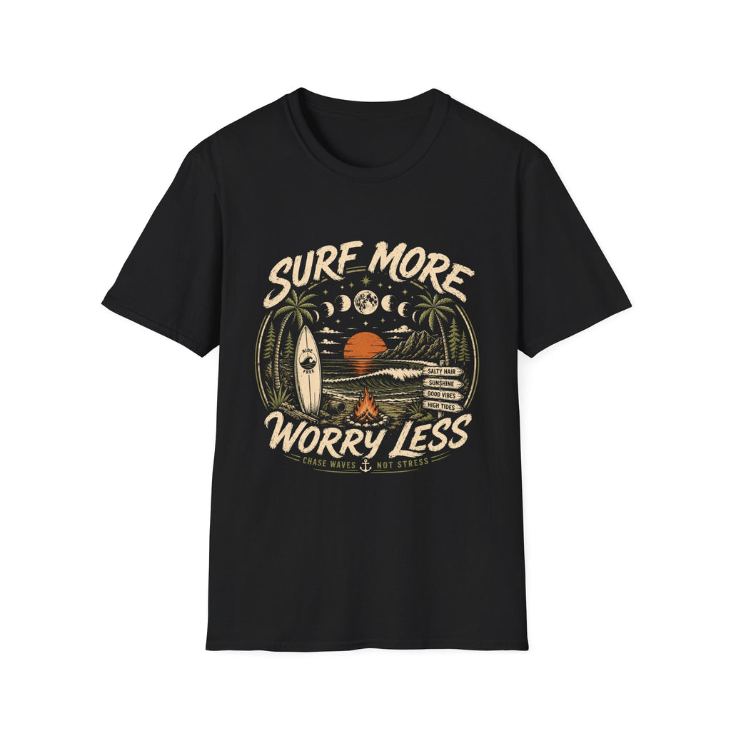 Surf More Worry Less Tee