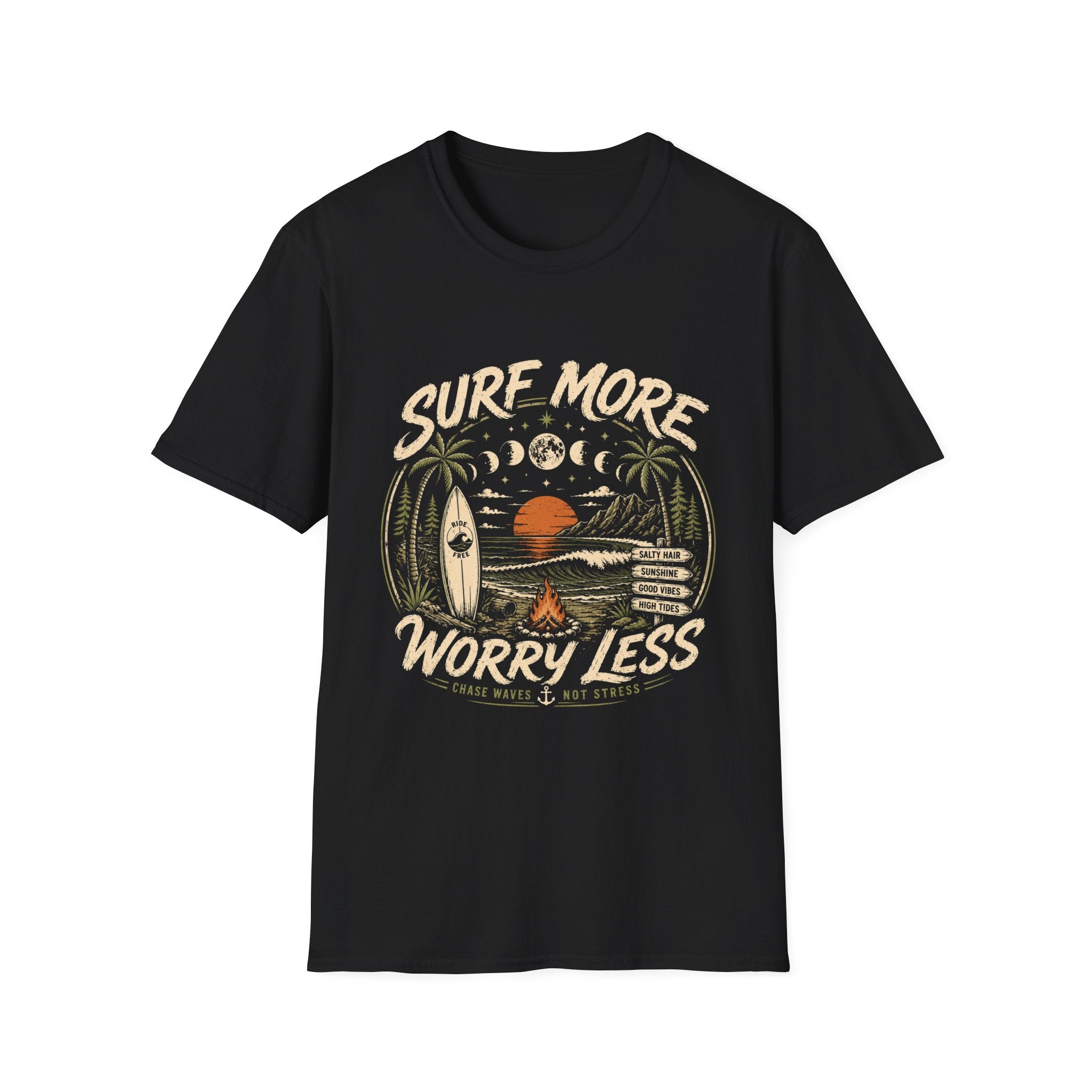 Surf More Worry Less Tee