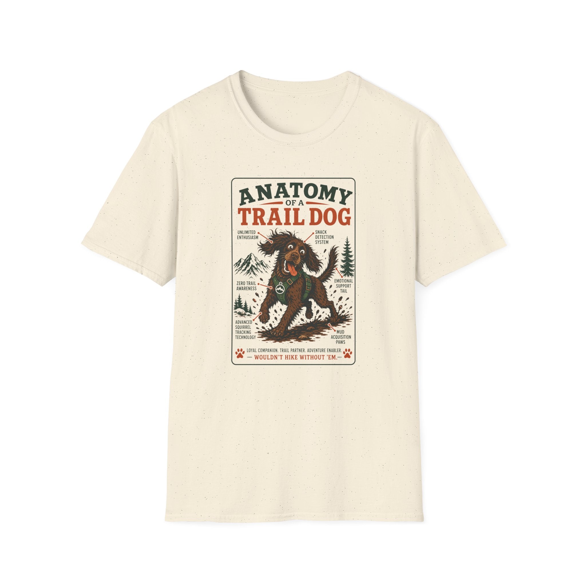 Anatomy of a Trail Dog Cocker T-Shirt