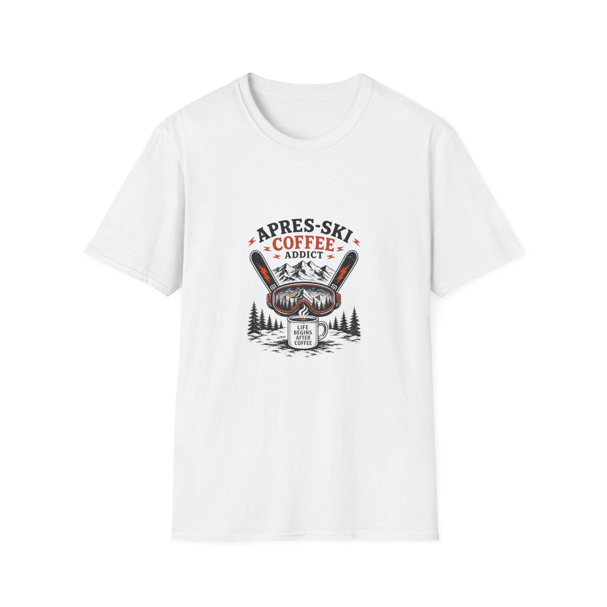 Apres Ski Coffee Addict Goggles T-Shirt