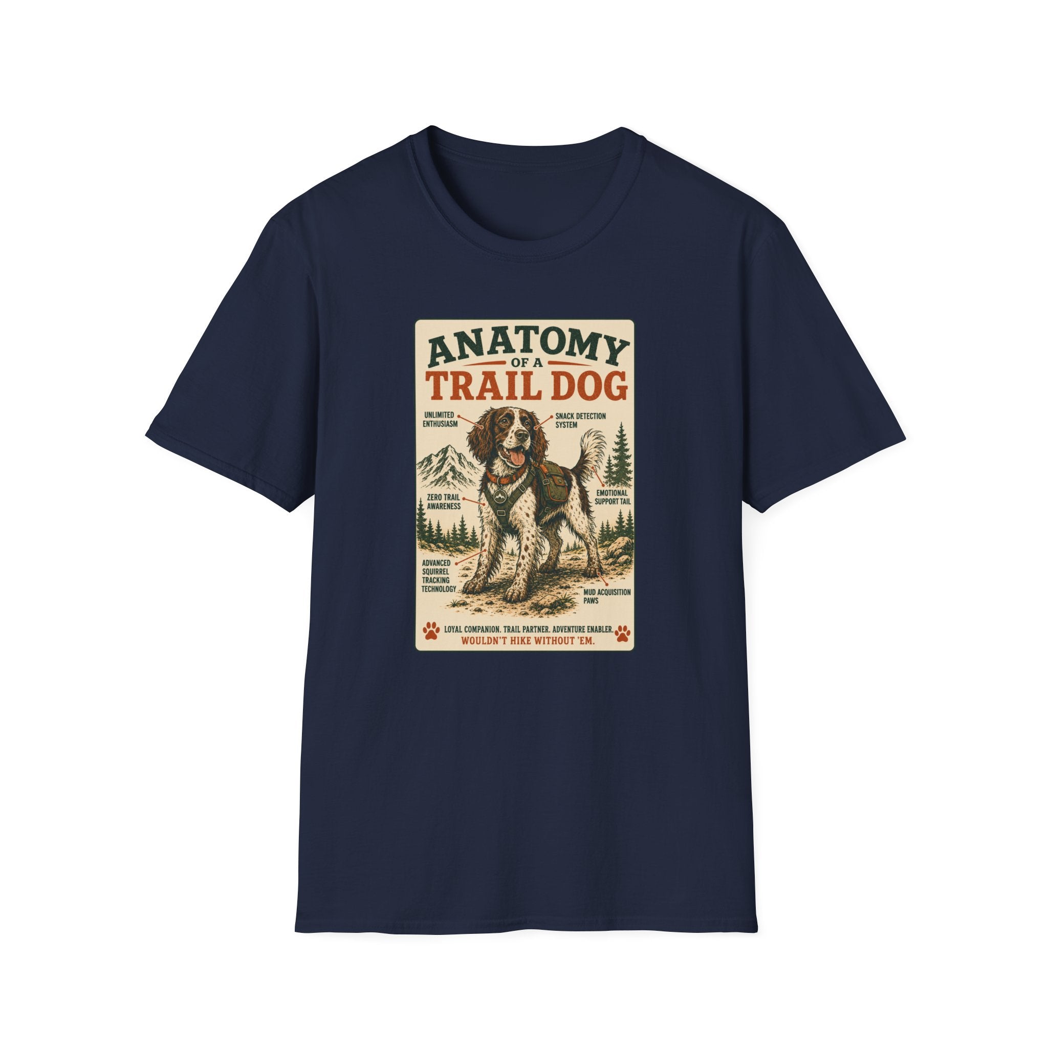 Anatomy of a Trail Dog Springer Spaniel T-Shirt