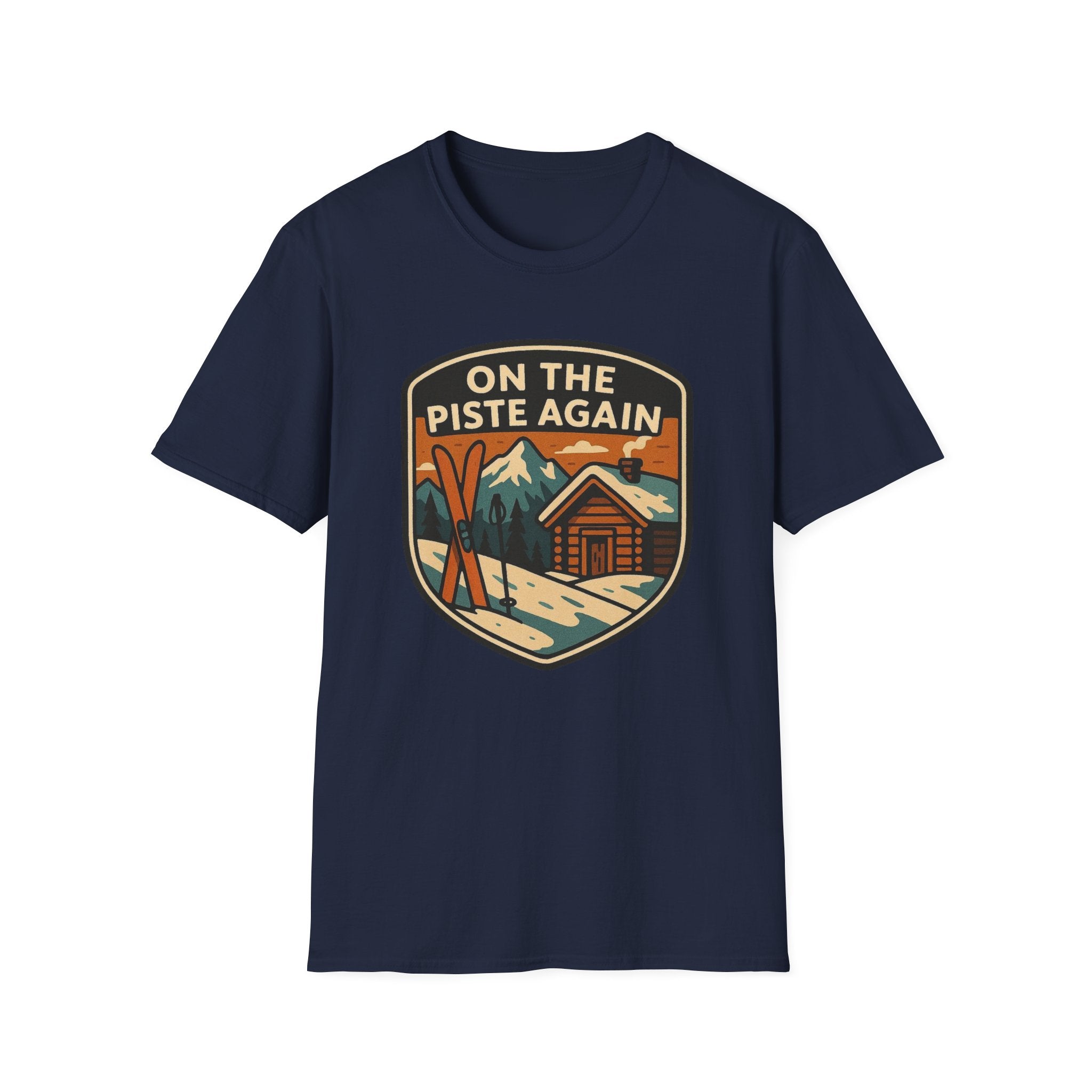 On The Piste Again Skis T-Shirt