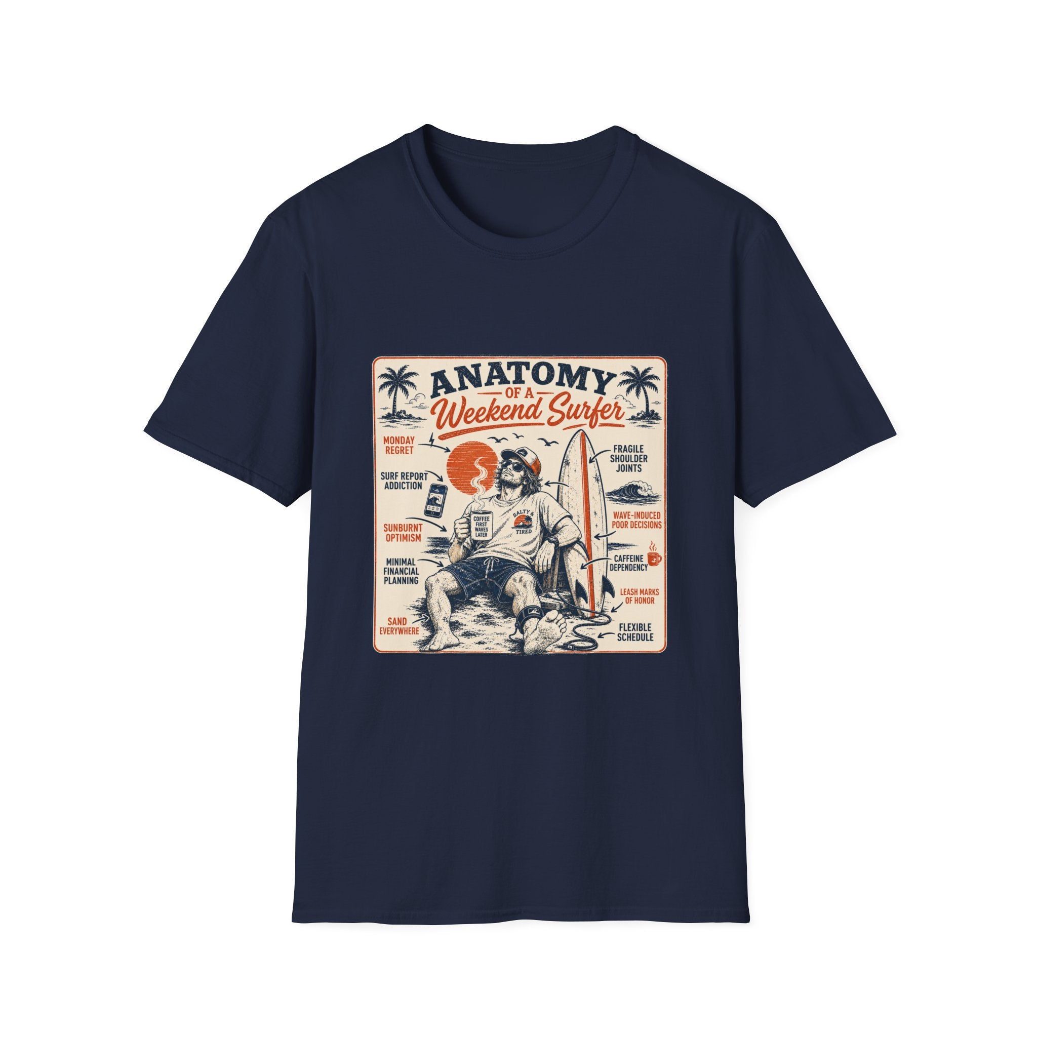 Anatomy of a Weekend Surfer T-Shirt