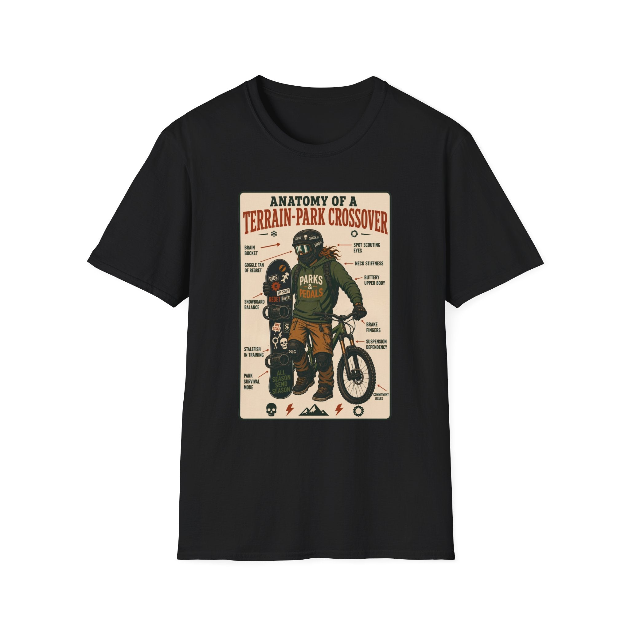 Anatomy of a Terrain Park Crossover 2 T-Shirt