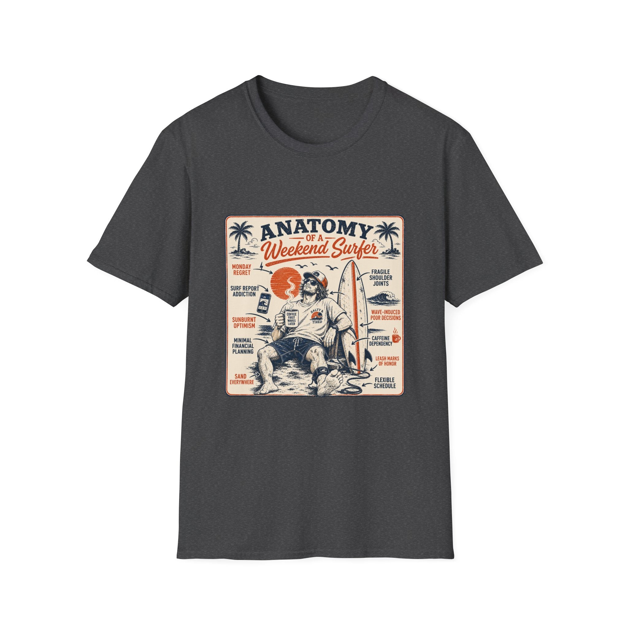Anatomy of a Weekend Surfer T-Shirt