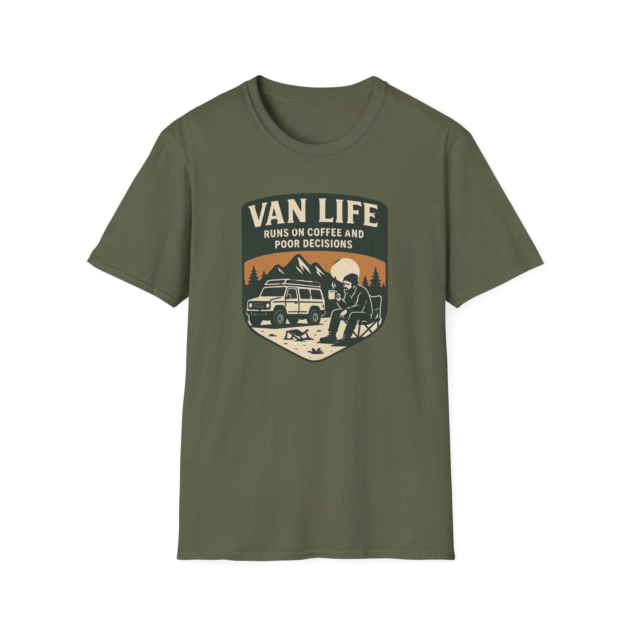 Van Life Runs on Coffee T-Shirt