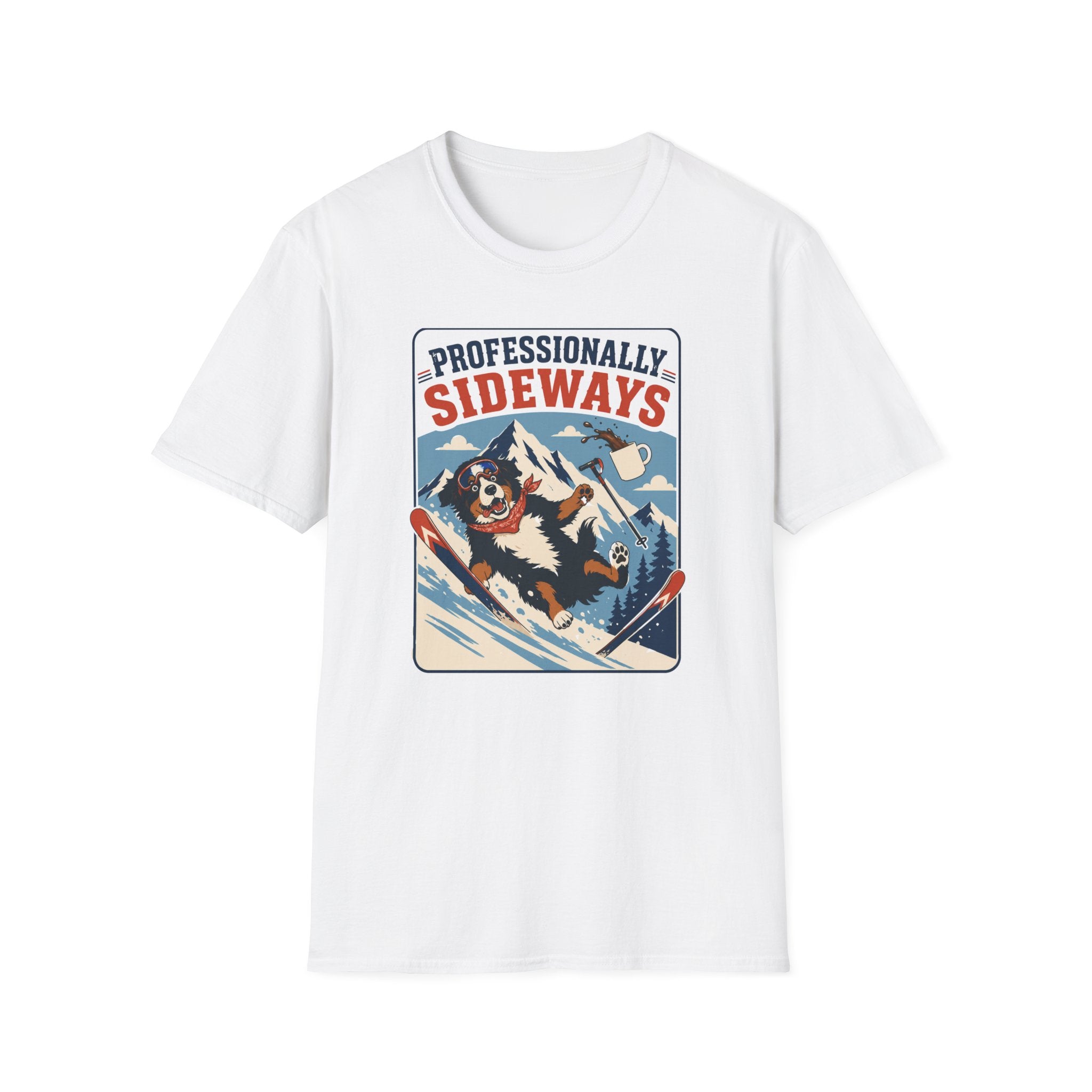 Professionally Sideways Dog T-Shirt