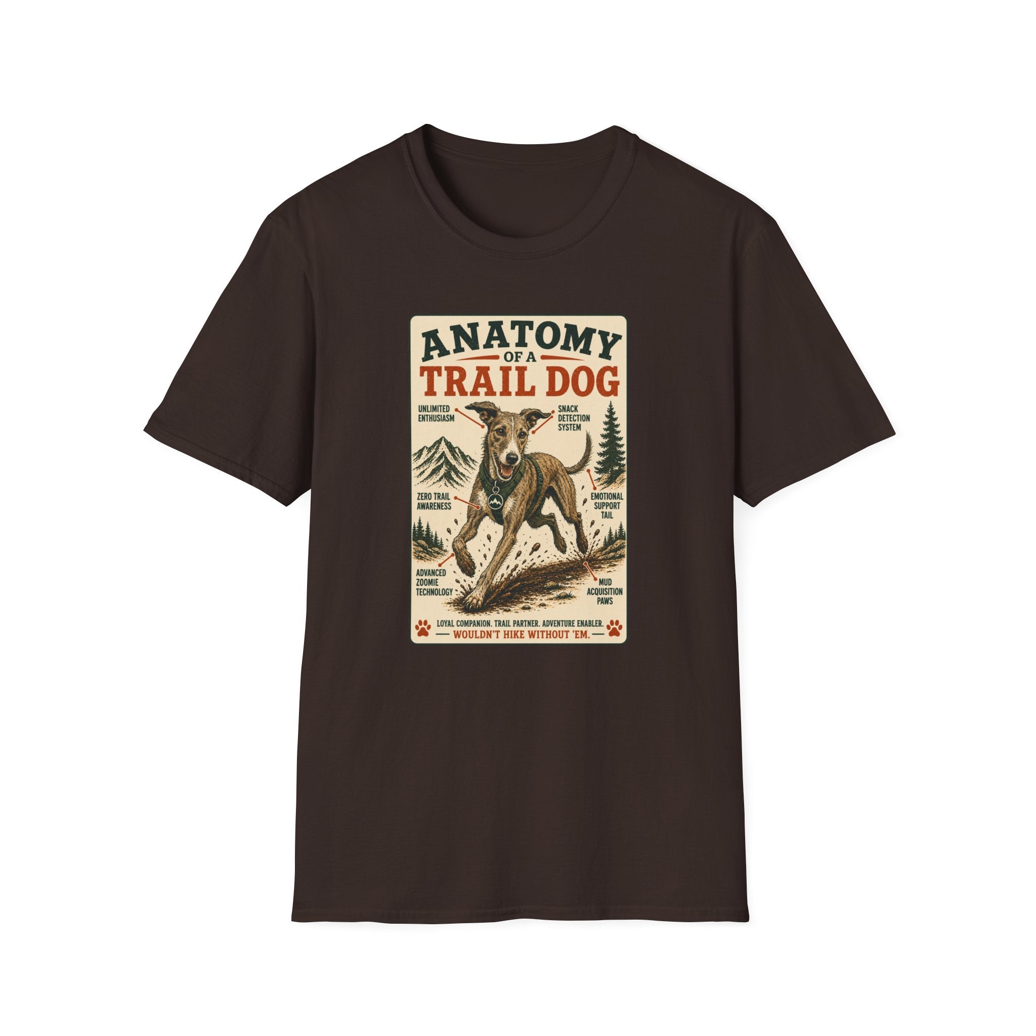 Anatomy of a Trail Dog Lurcher T-Shirt