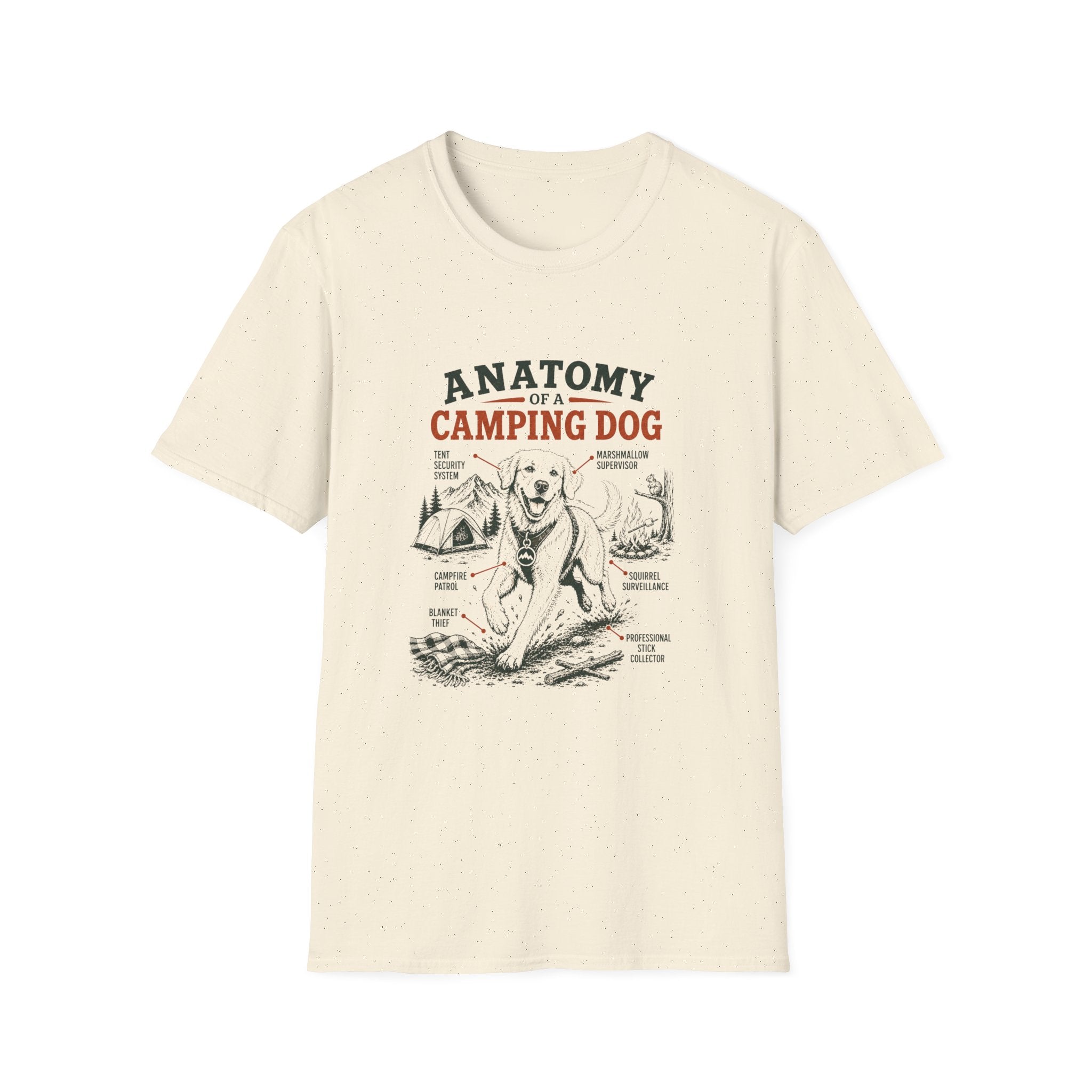 Anatomy of a camping dog T-Shirt