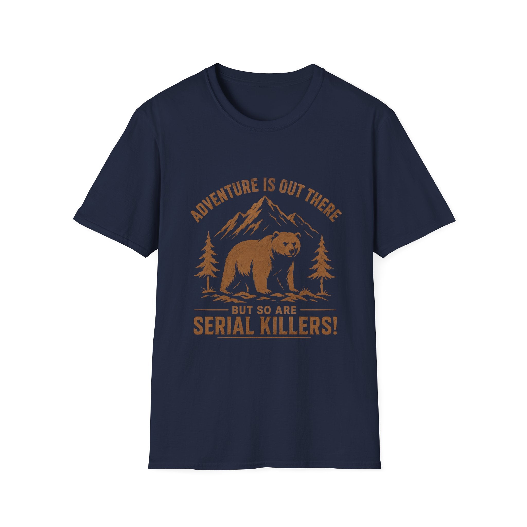 Adventure is  out there brown T-Shirt